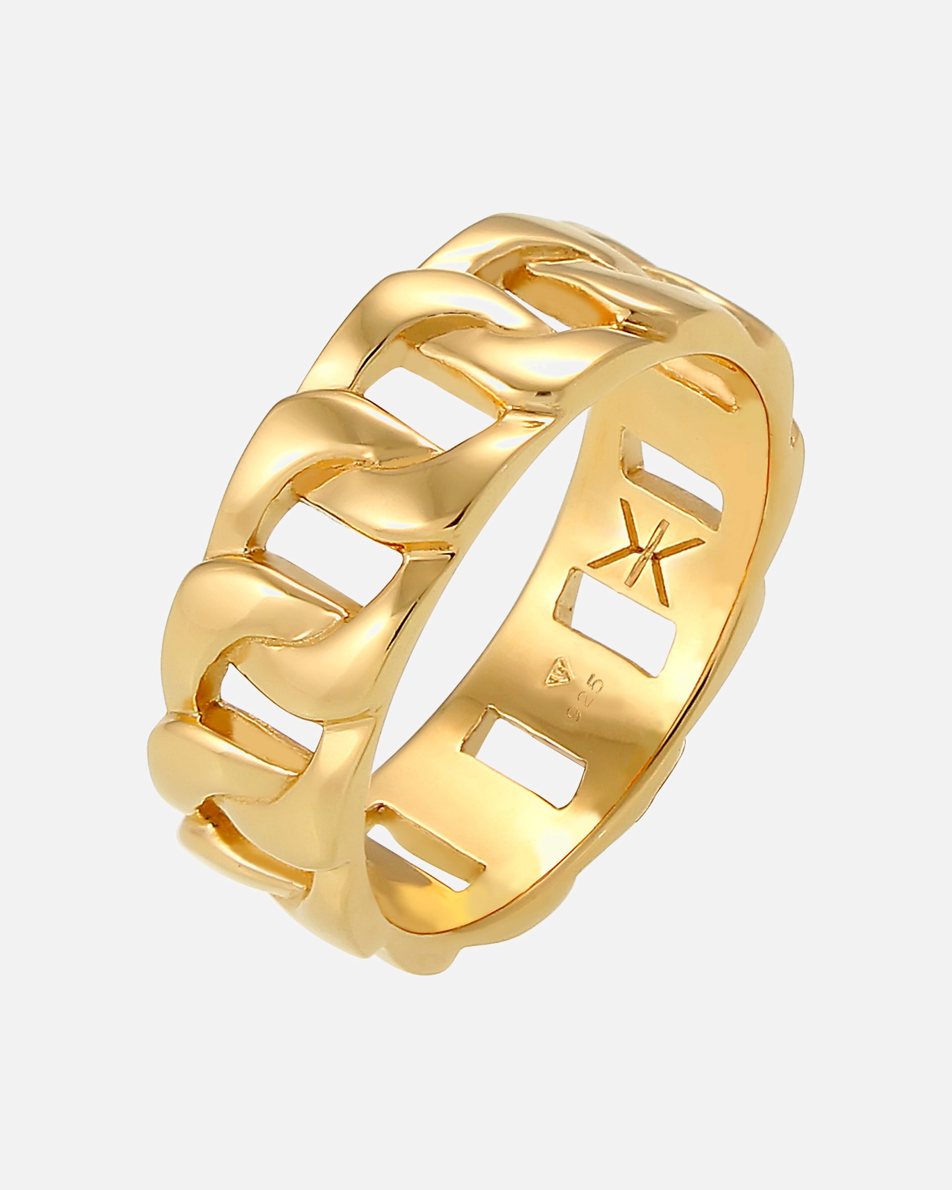 Bague for HommeKUZZOIStatment Massif Trend Robuste Look Rustique Bague Homme - (925/1000) Argent62