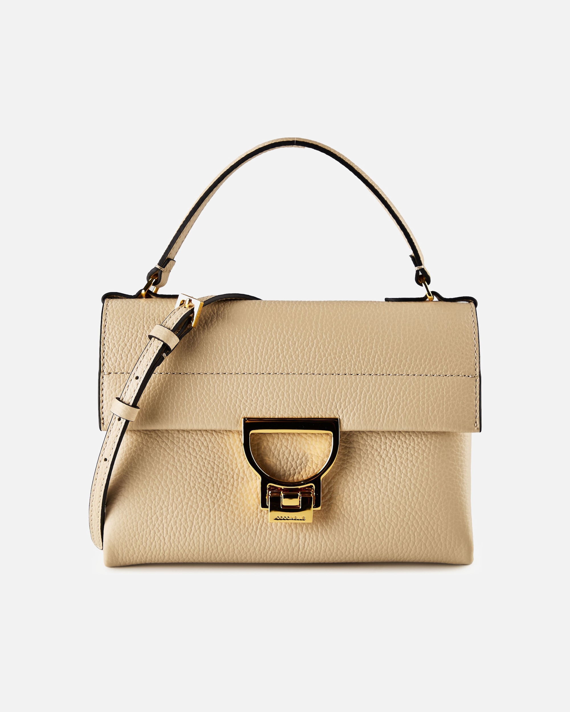 Handtasche für Weiblich Coccinelle Arlettis Handtasche Leder 22 cm (One Size) sandshell