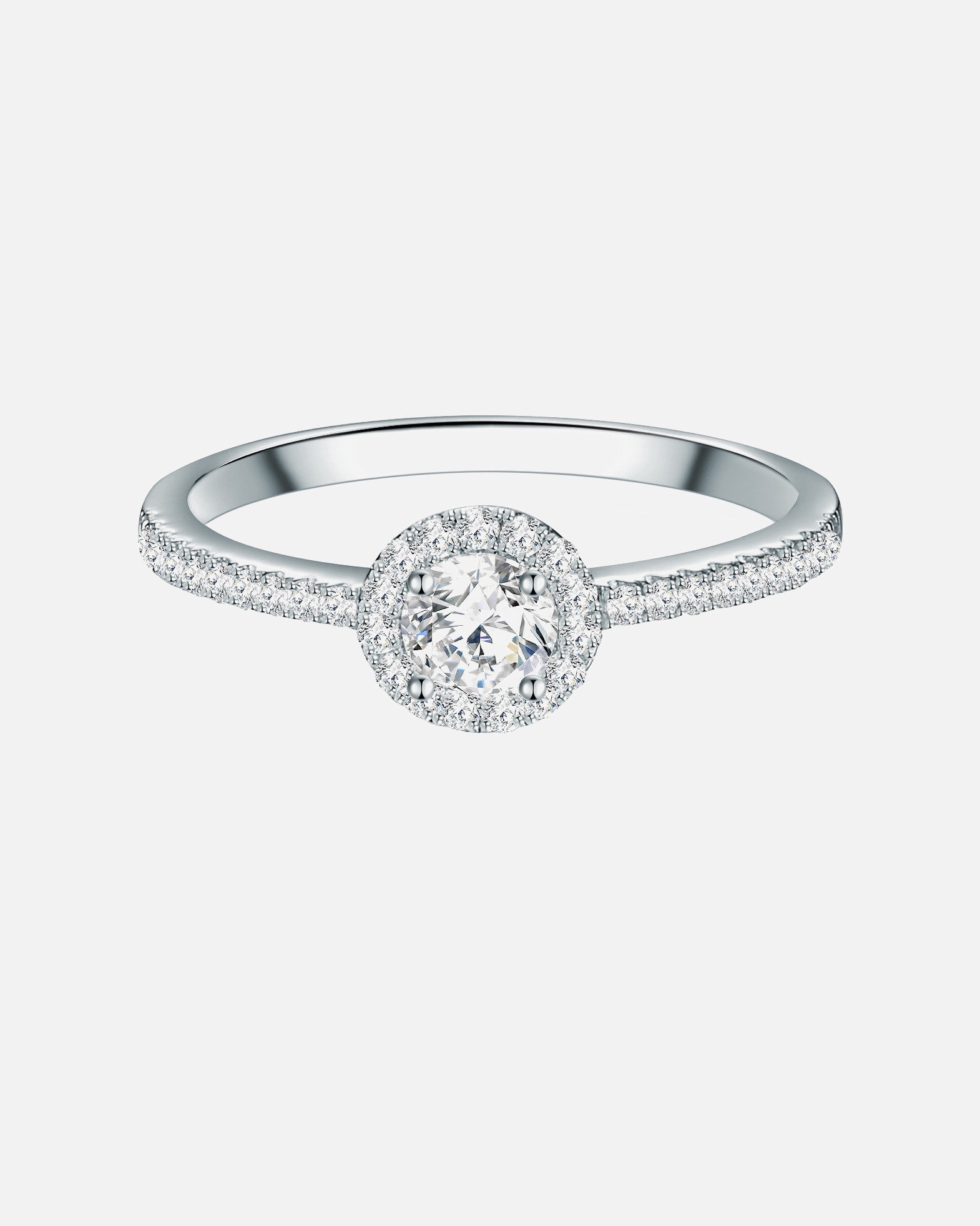 Bague for FemmeTrilaniBague en argent Argent sterling Oxyde de zirconium (CZ) en Argent52