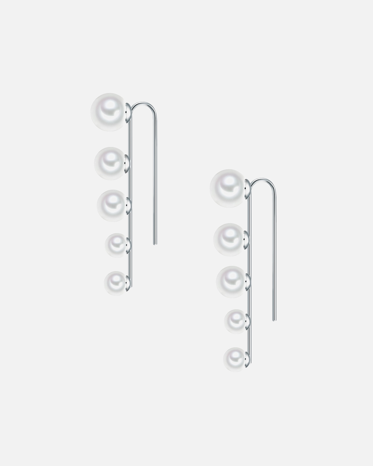 Boucle d'oreilles for FemmeLulu & JaneBoucles d'oreille en perle Laiton Perles organiques en Argent51,7 mm