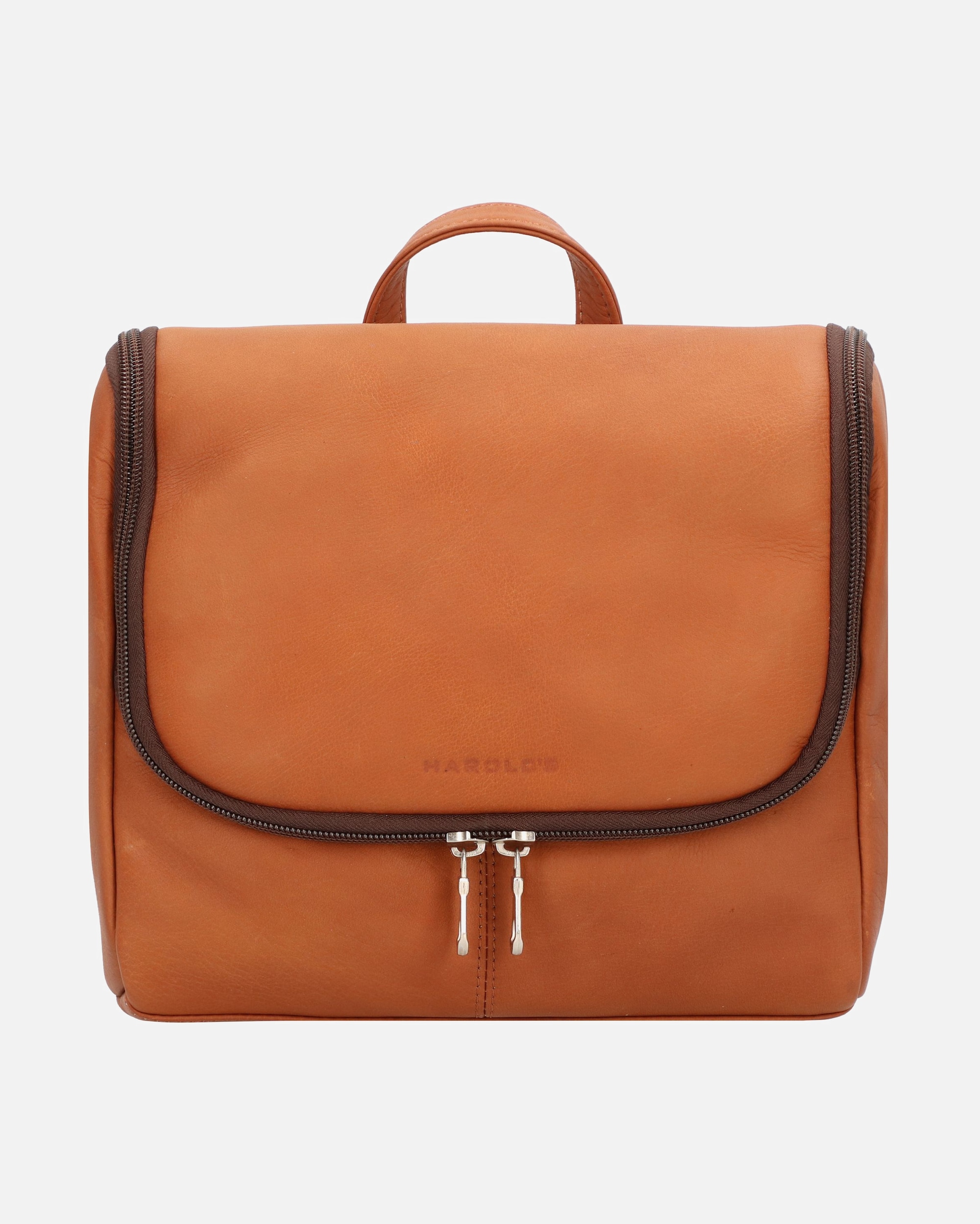 Kulturtasche für Männlich Harold's Country Kulturbeutel cognac