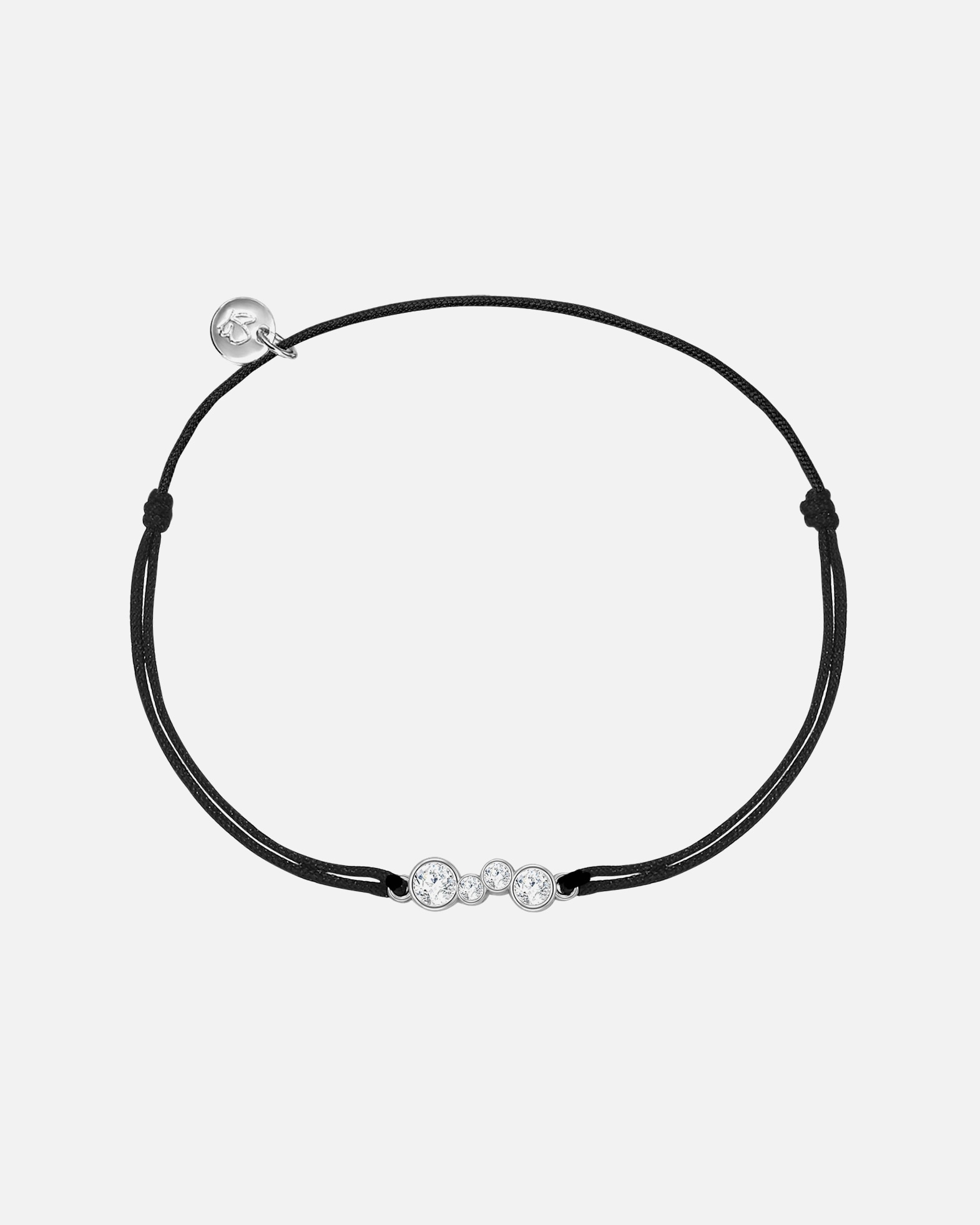 Bracelet for FemmeBracelet en tissu Argent sterling Oxyde de zirconium (CZ) en Argent15,0 - 22,0 cm, flexibel einstellbar