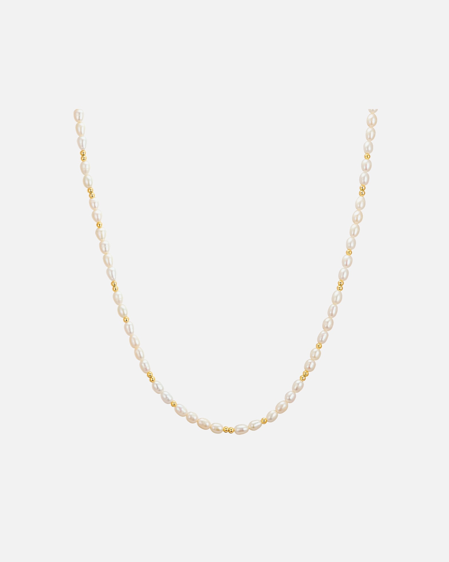 Collier for FemmeSüßwasser-Zuchtperle en Perlenkette en Halskette40,0 cm Basiskette + 5,0 cm Verlängerung