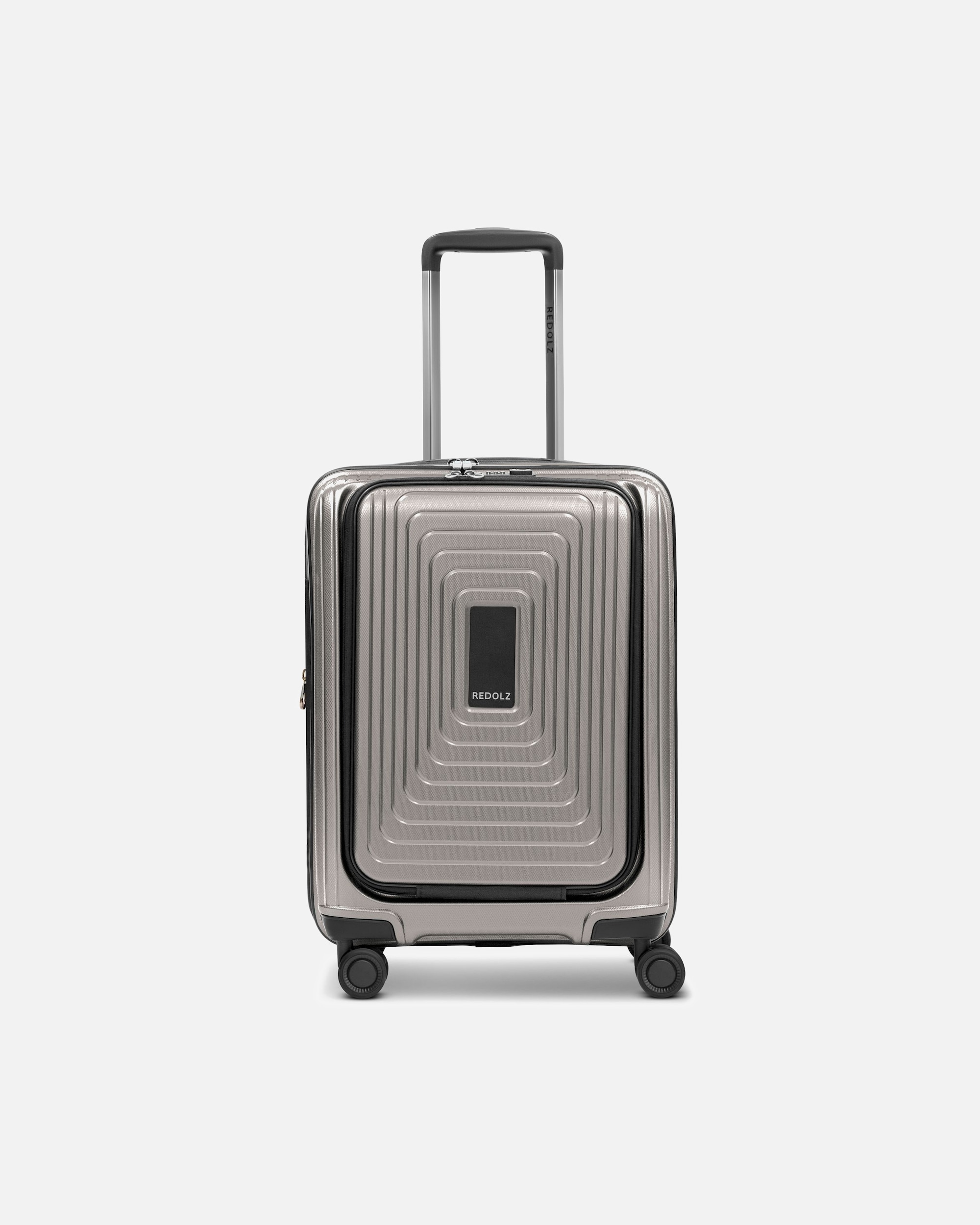 Valise for HommeEssentials 14 4 roulettes Trolley de cabine S 55 cm Compartiment pour ordinateur portable avec soufflet d'extensioncoffee grey metallic