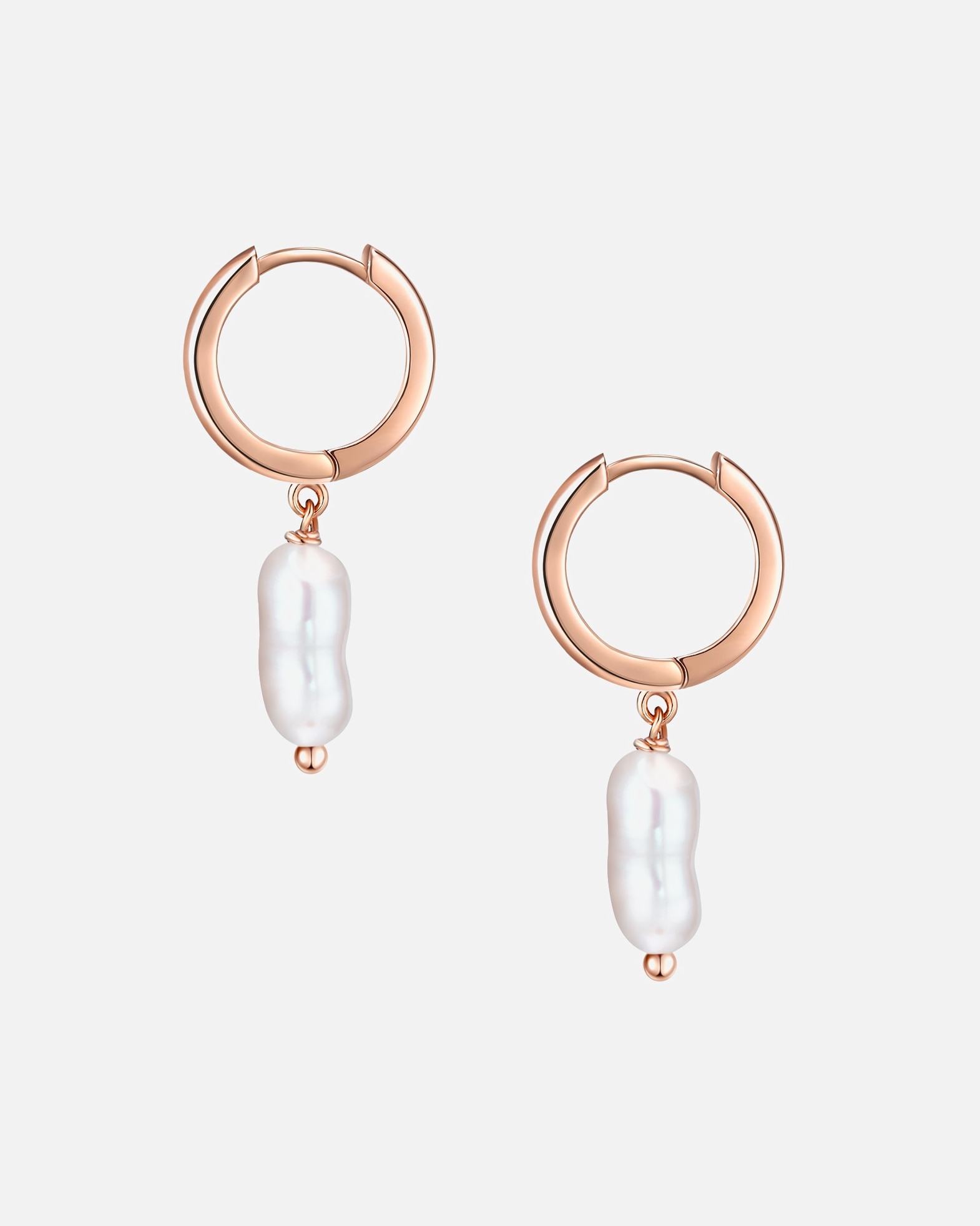 Créoles for FemmeGlanzstücke MünchenCréoles en argent Argent sterling Perle de culture d'eau douce en Or rose30,7 mm