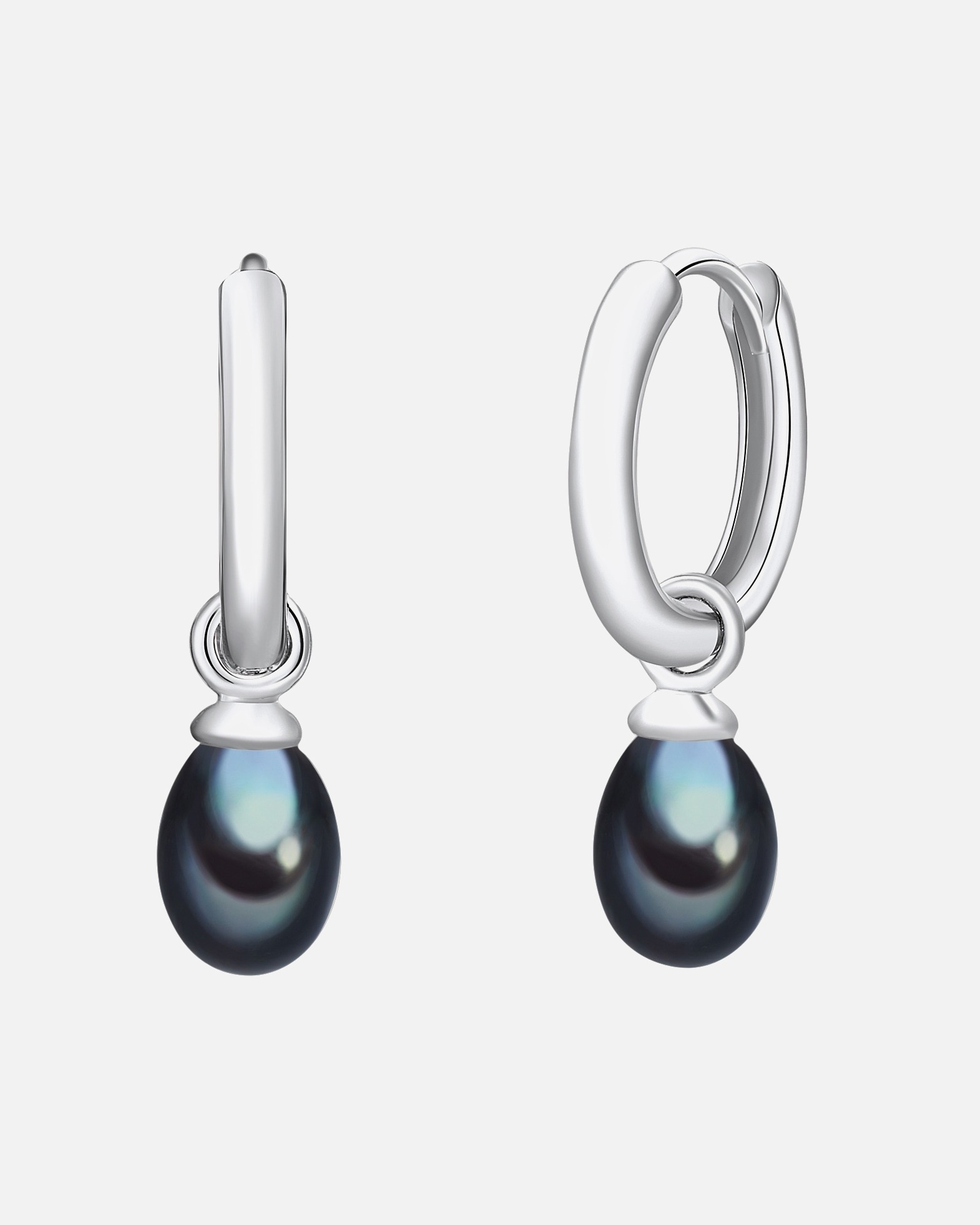 Créoles for FemmeValero PearlsCréoles en perle Argent sterling Perle de culture d'eau douce en Argent26,2 mm