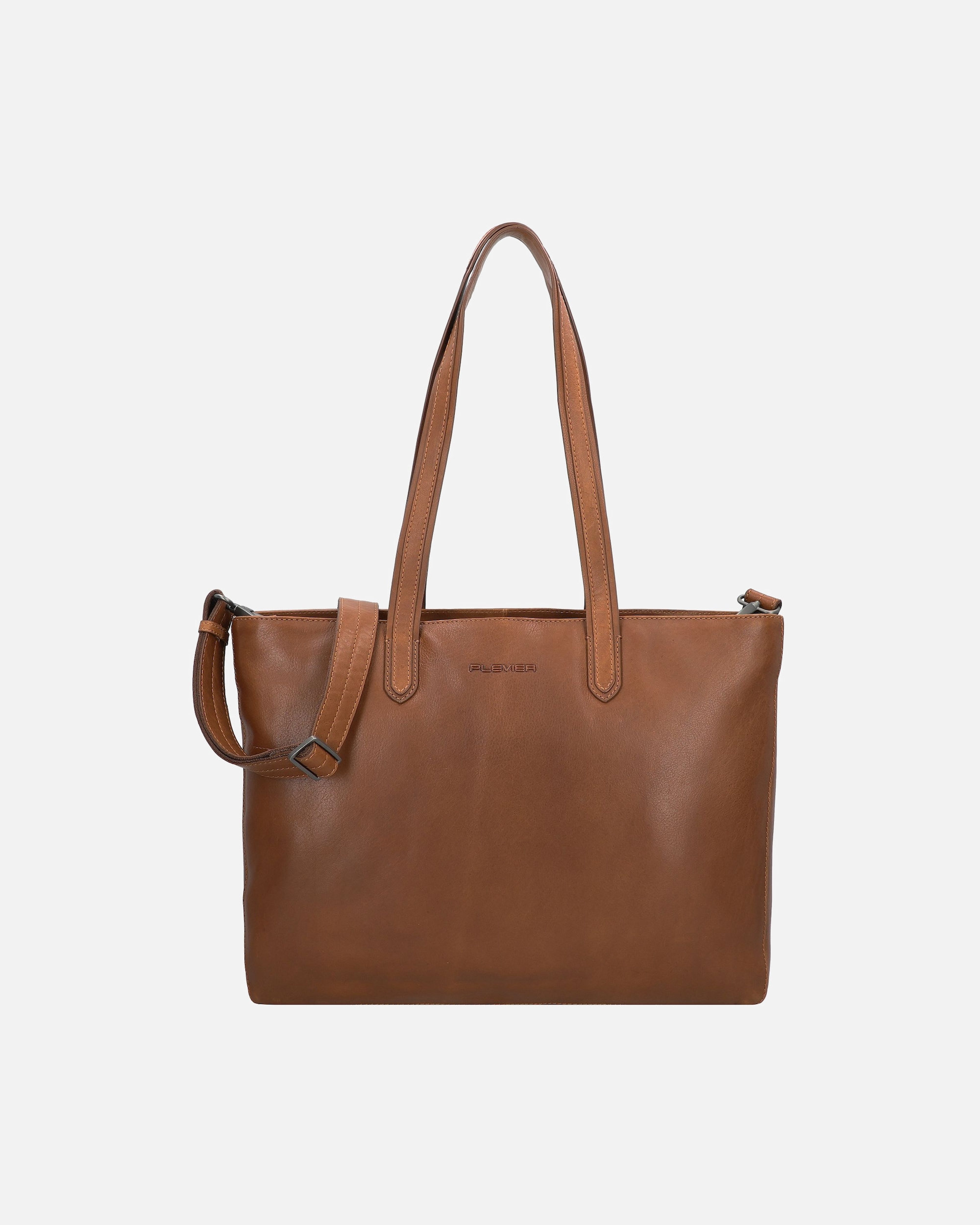 Tasche für Weiblich Plevier Power Shopper cognac