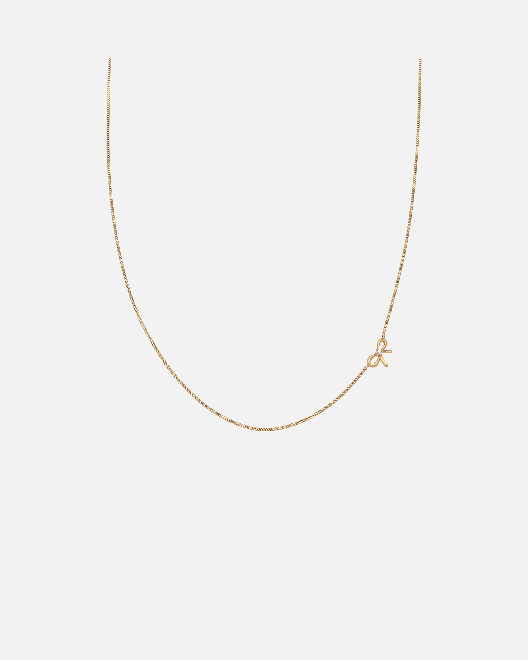 Halskette für Weiblich Elli Choker Schleife Zirkonia Weiß 925 Sterling Silber 36