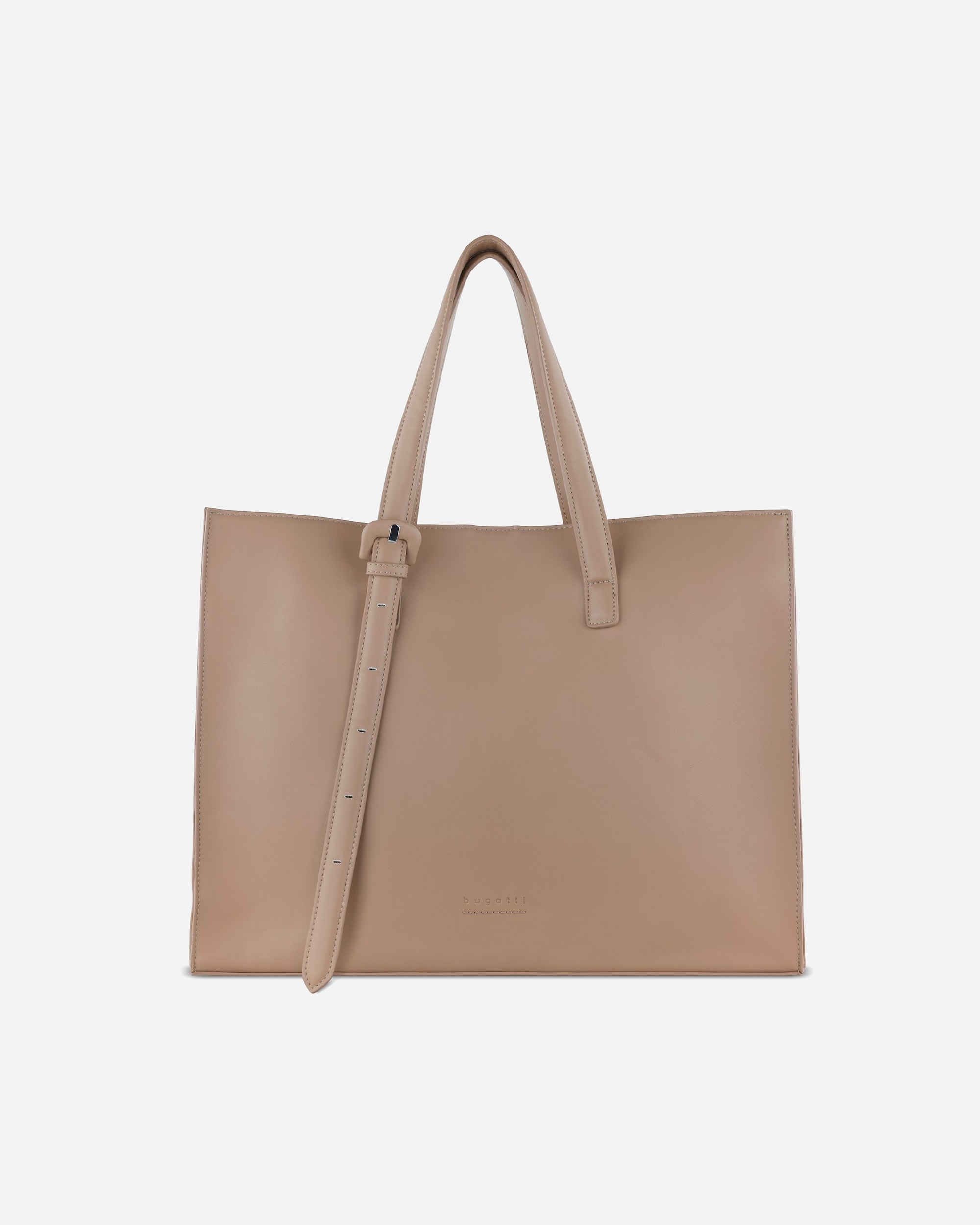 Tasche für Weiblich Bugatti Luna Shopper Tasche 40 cm Laptopfach puder