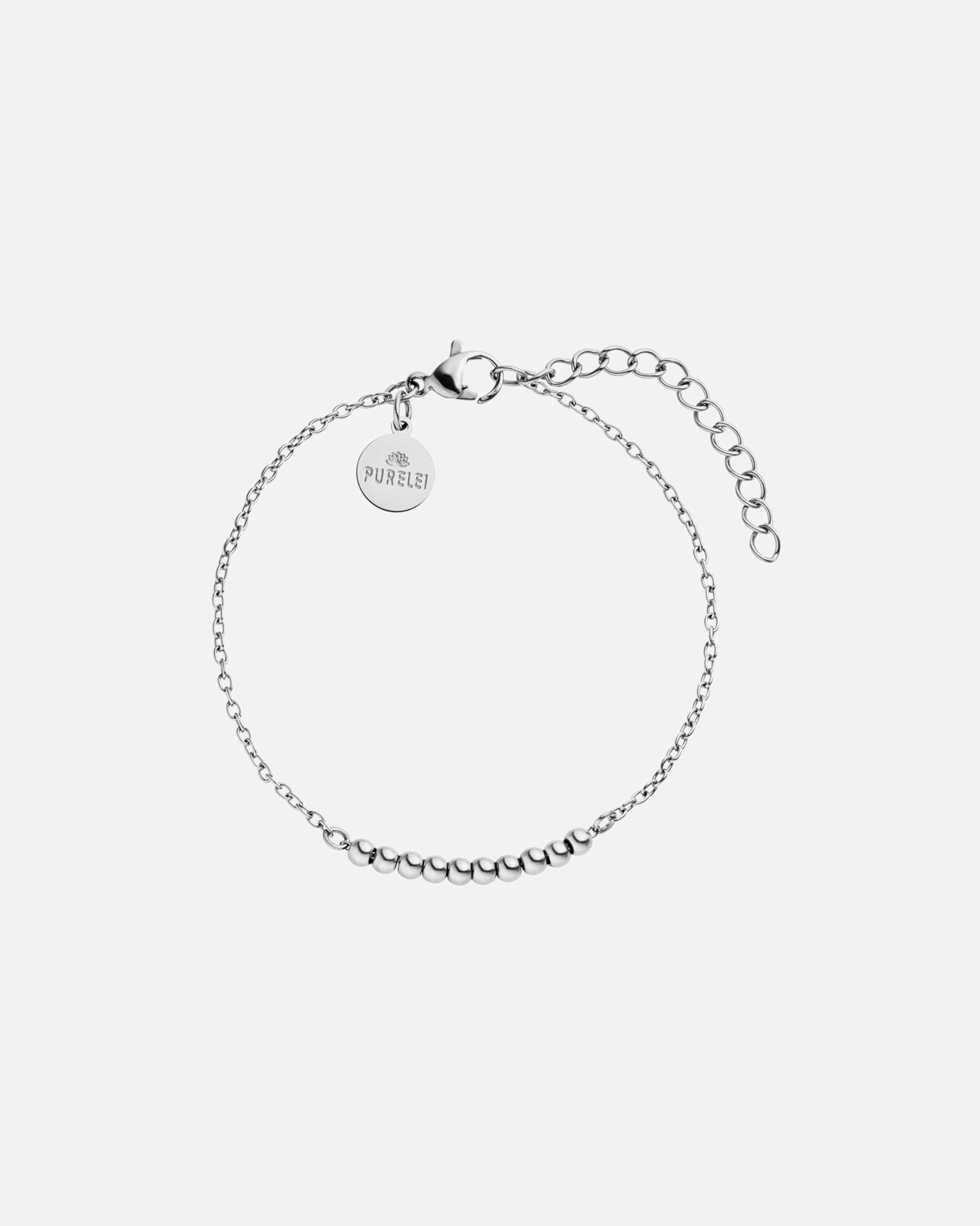 Bracelet for UnisexePureleiAnxiety Bracelet 100% acier inoxydableArgent