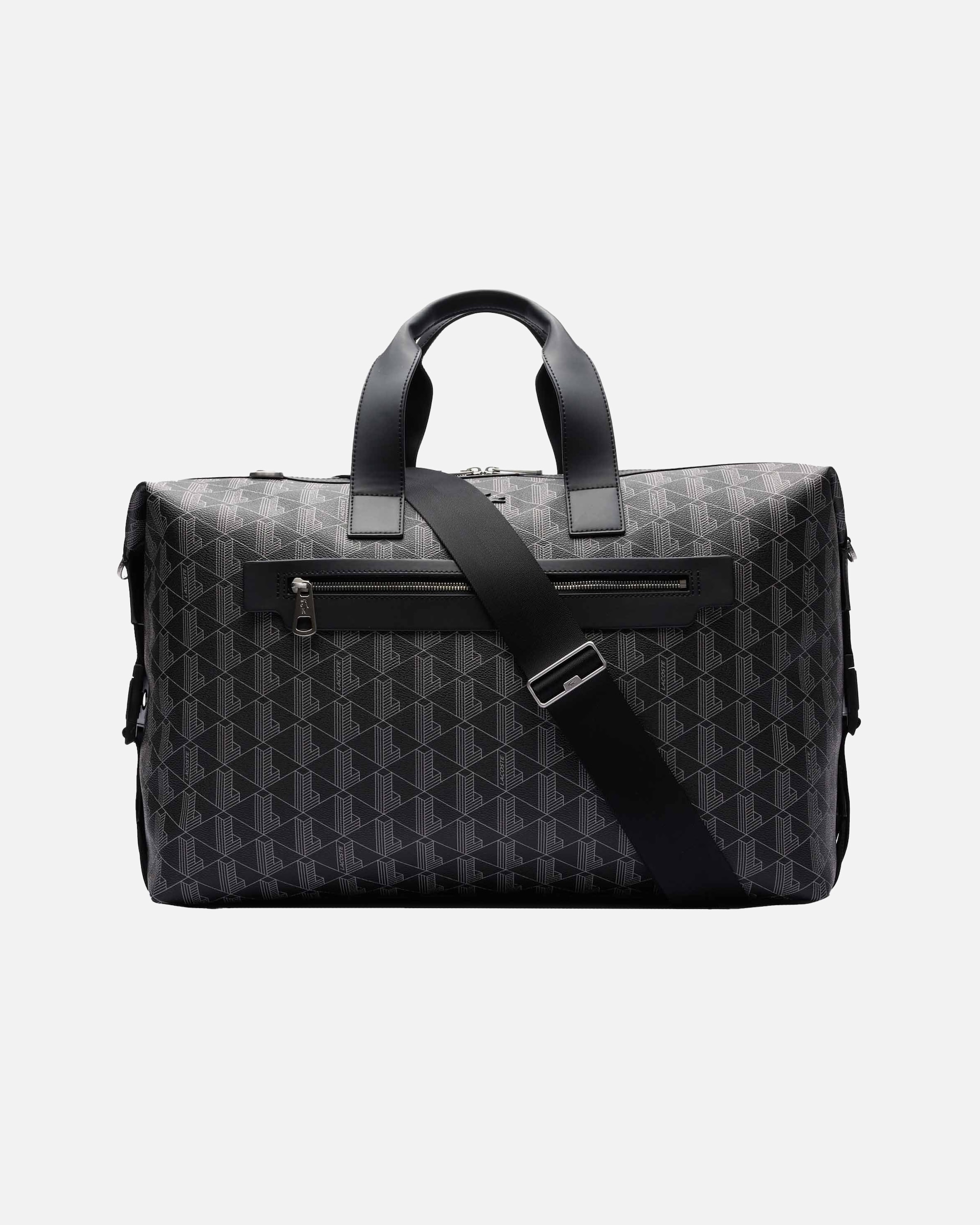 Handtasche für Unisex Lacoste The Blend Weekender Reisetasche 50 cm monogram noir gris