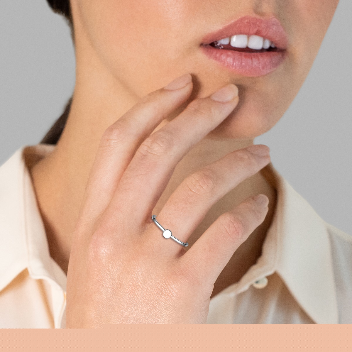 Bague for FemmeGlanzstücke MünchenBague en argent Cercle Argent sterling en Argent60