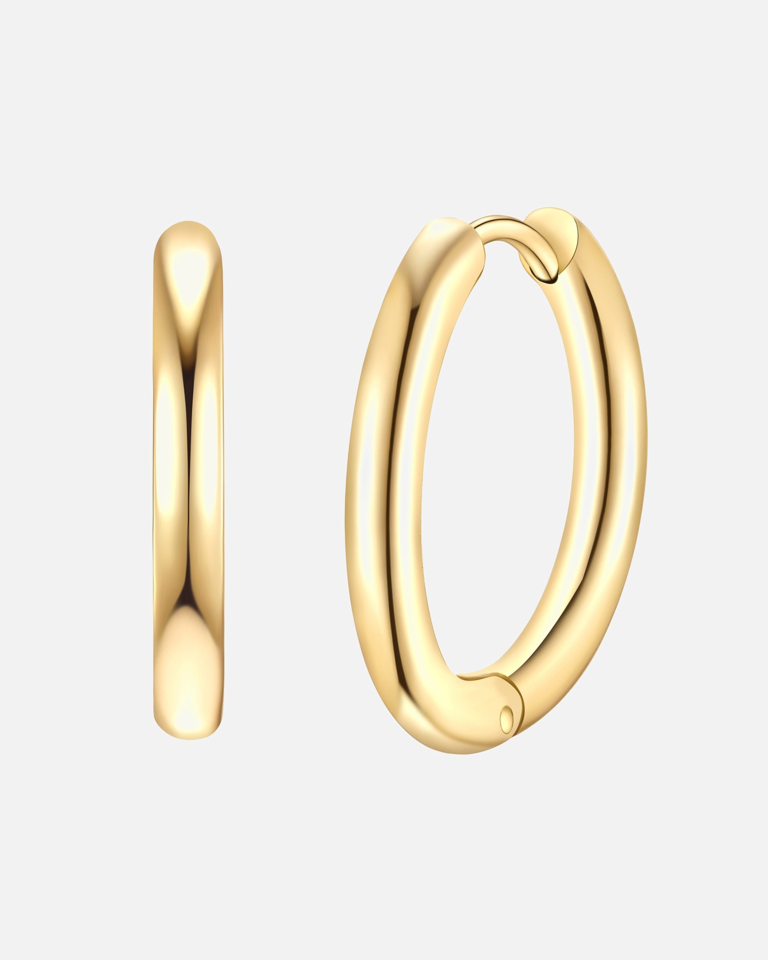 Créoles for FemmeBoucles d´oreilles en Acier inoxydable en Or jaune17,8 mm