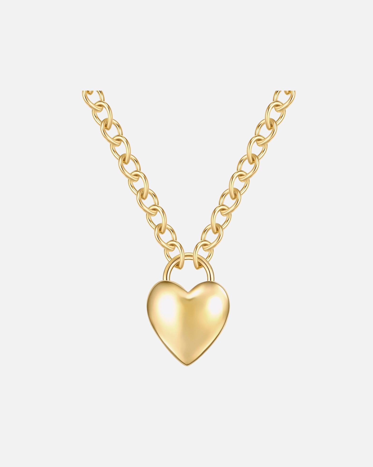 Collier for FemmeCollier cœur en laiton doré48,0 cm Basiskette + 5,0 cm Verlängerung