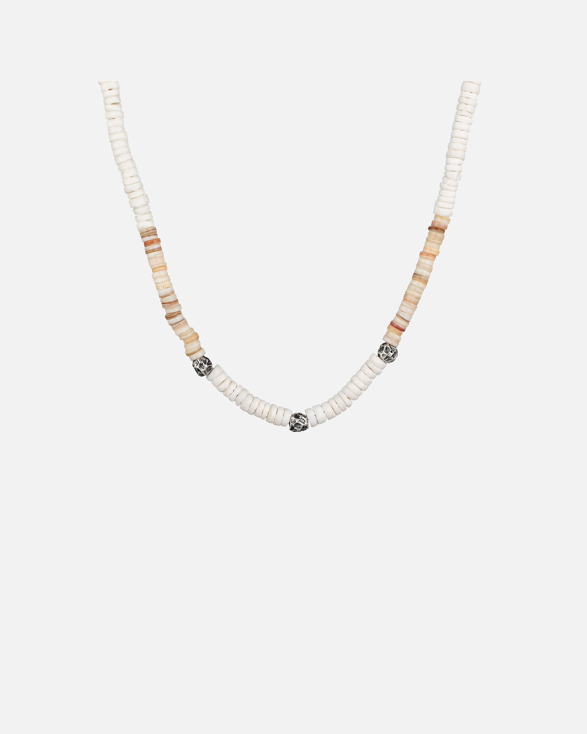 Collier for HommeHaze & GloryDefault Brand LineHG HAZE & GLORY - Collier Hommes en argent sterling 925, bijoux Hommes, chaîne en argent oxydé, avec coquillages, vintage, Puka, 52 cm52