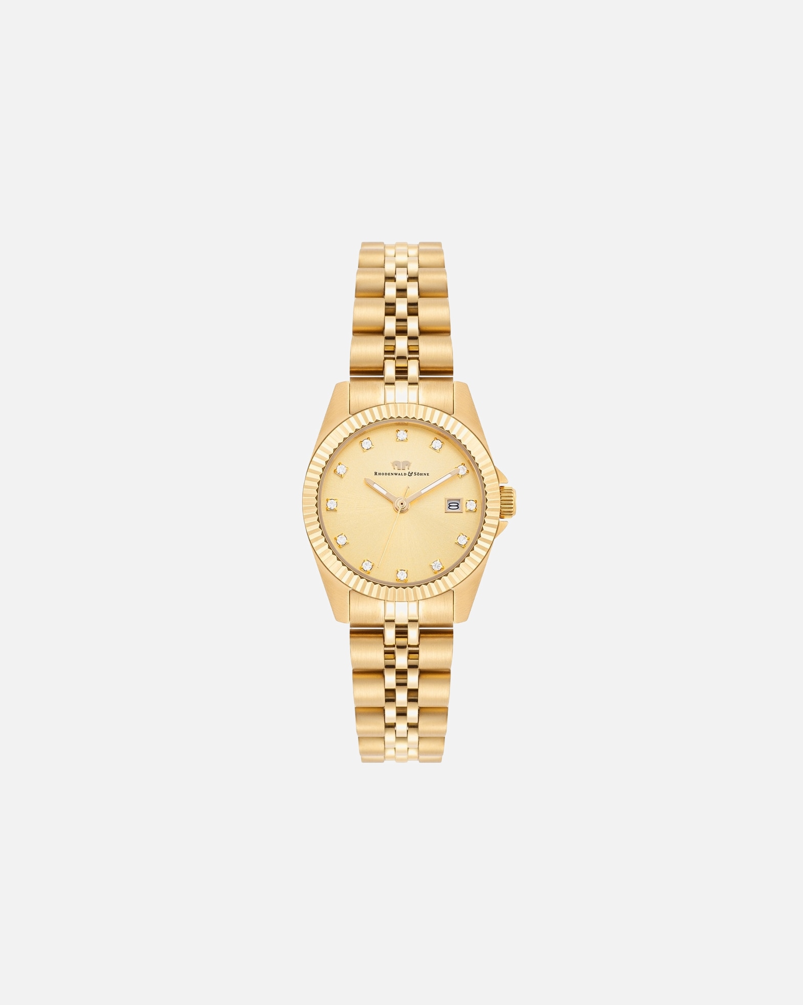 Uhr für Weiblich Armband-Uhr Cassina aus Edelstahl in gelbgold 27,5 mm