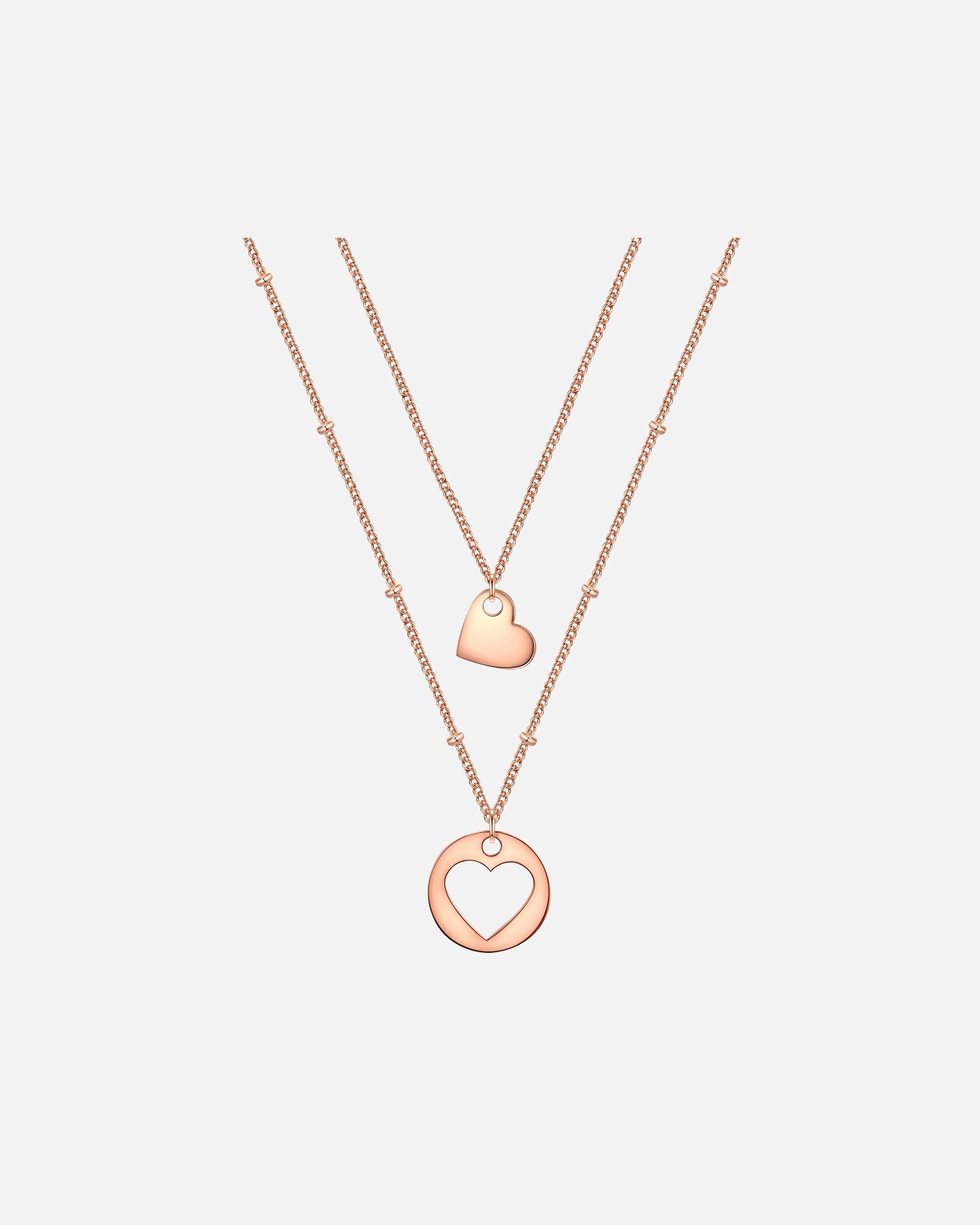 Collier for FemmeEASTSIDECollier en acier inoxydé Coeur Acier inoxydable en Or rose40,0/45,0 cm Basiskette + 5,0 cm Verläng