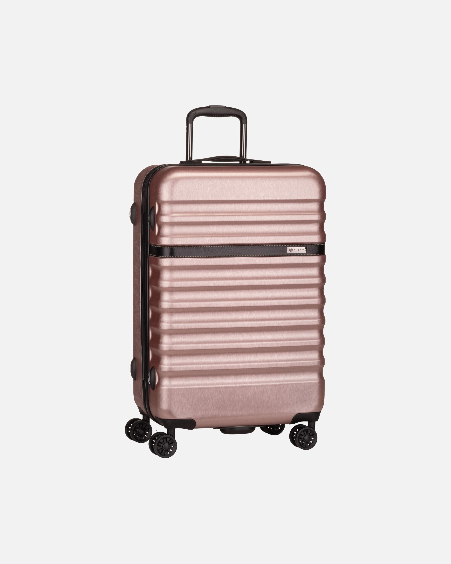 Trolley für Unisex Bugatti Corium 4-Rollen Trolley 66 cm rose