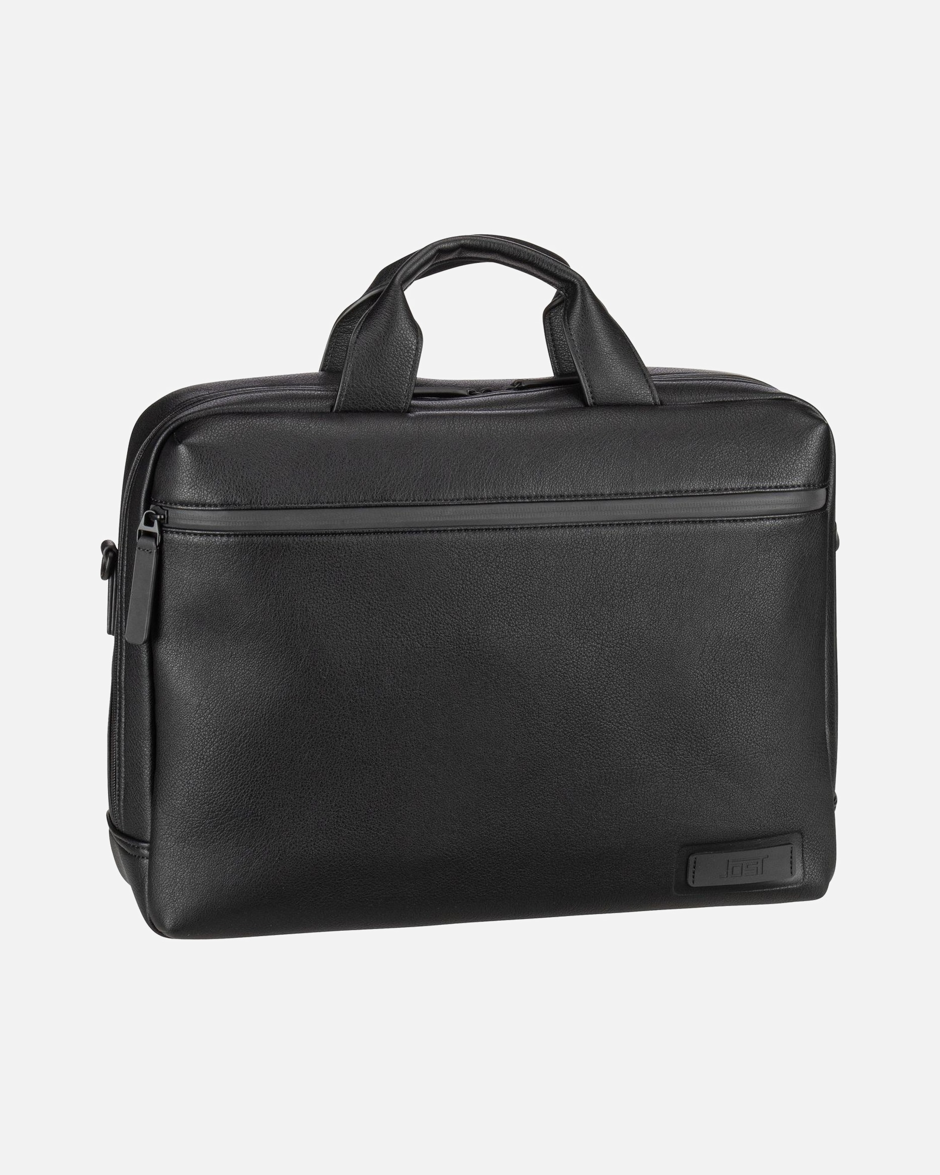 Laptoptasche für Männlich Jost Riga Aktentasche 40 cm Laptopfach schwarz
