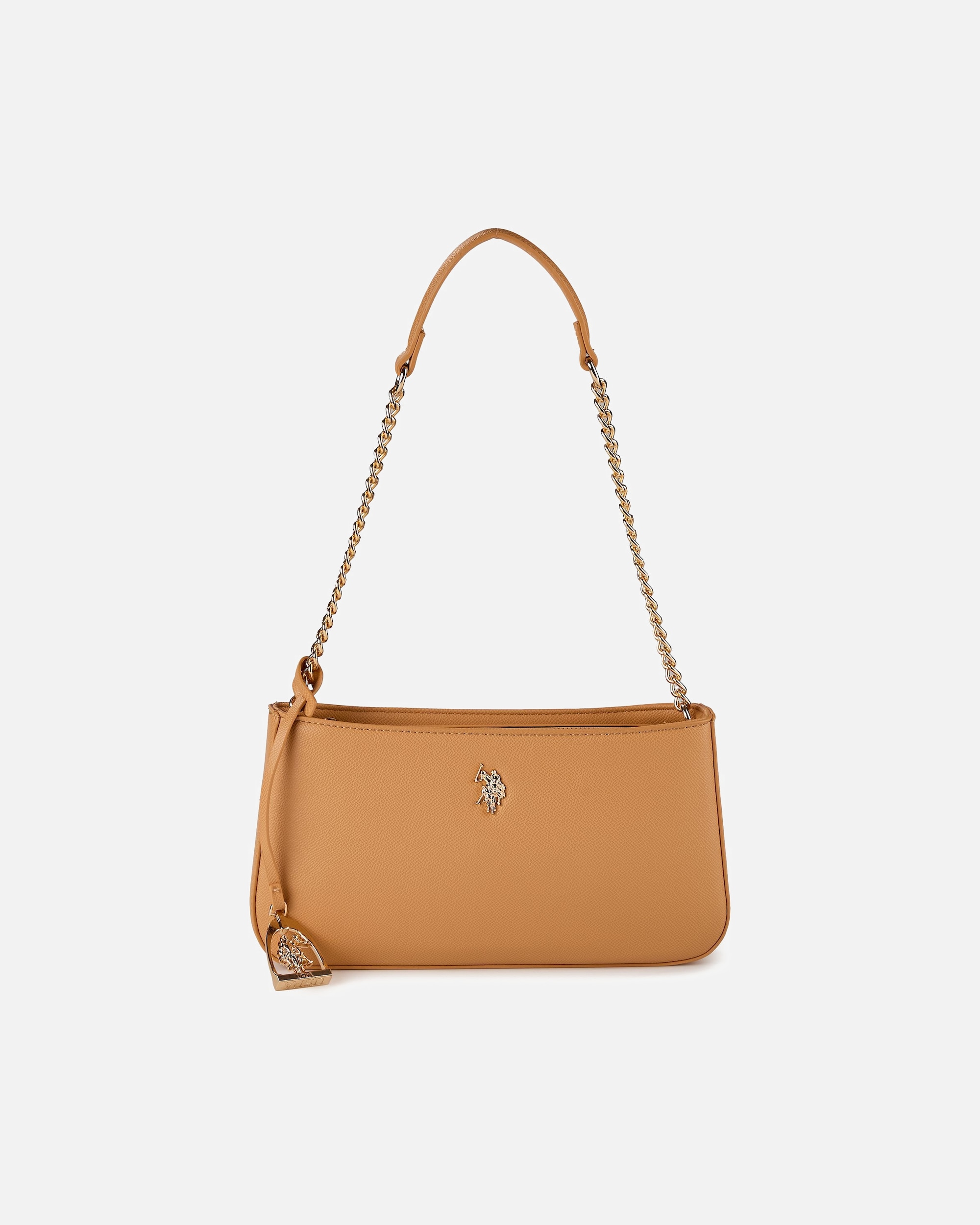 Tasche für Weiblich U.S. Polo Assn. Jones Schultertasche camel