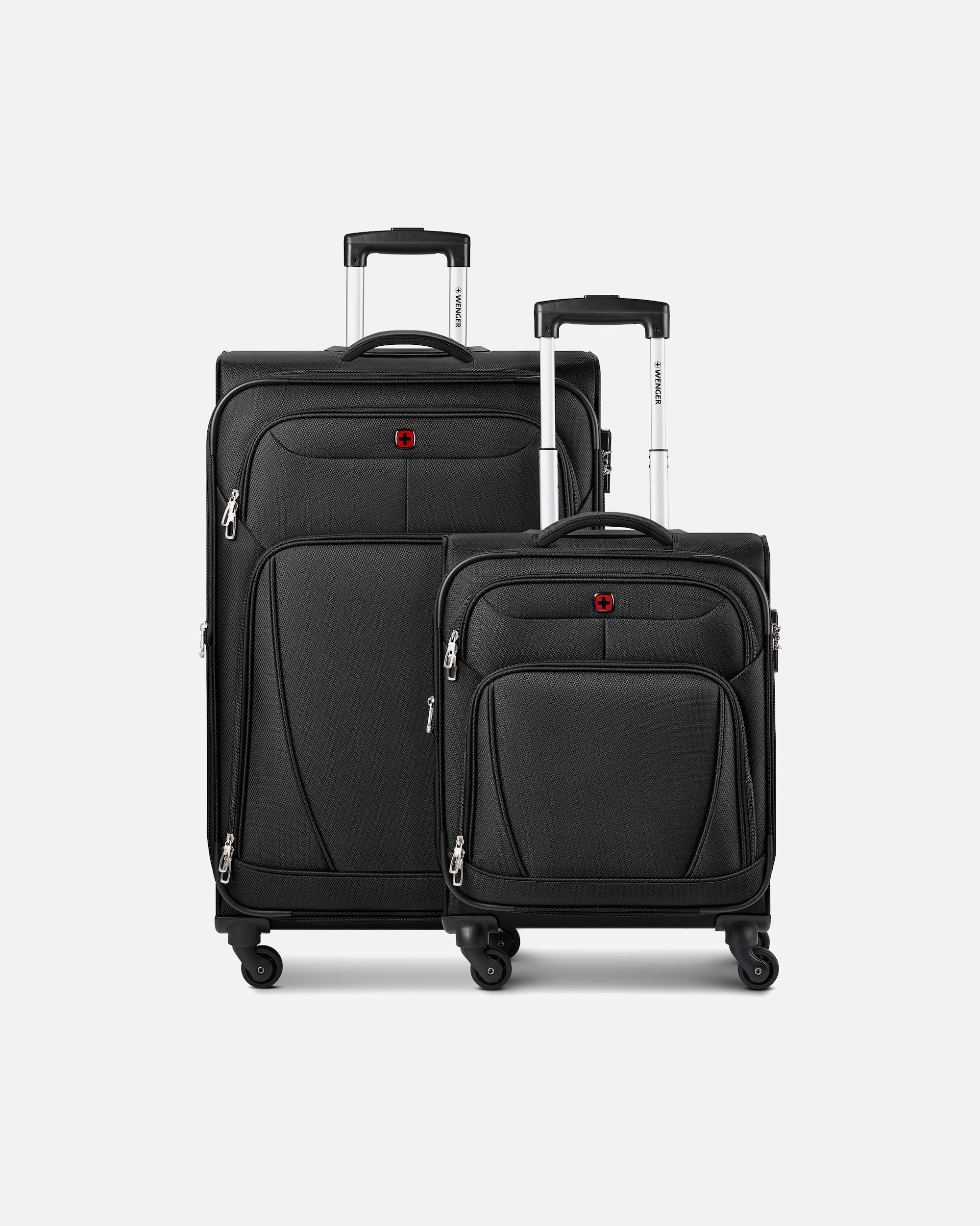 Valise for HommeWengerBeaumont 4 roulettes Set de valises 2 pièces avec soufflet d'extensionblack