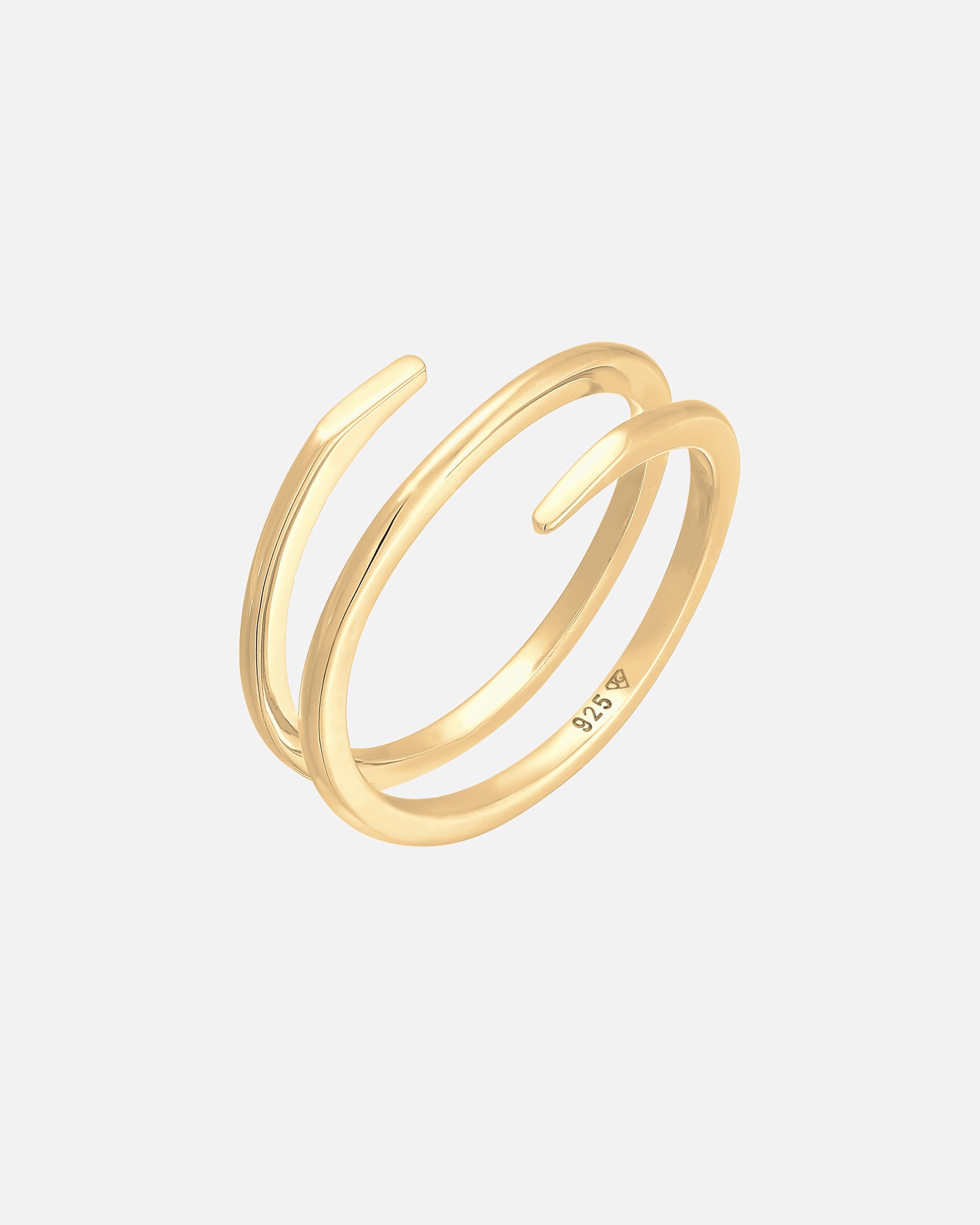 Ring für Weiblich Elli Wickelring Twist Fein 925 Silber 60