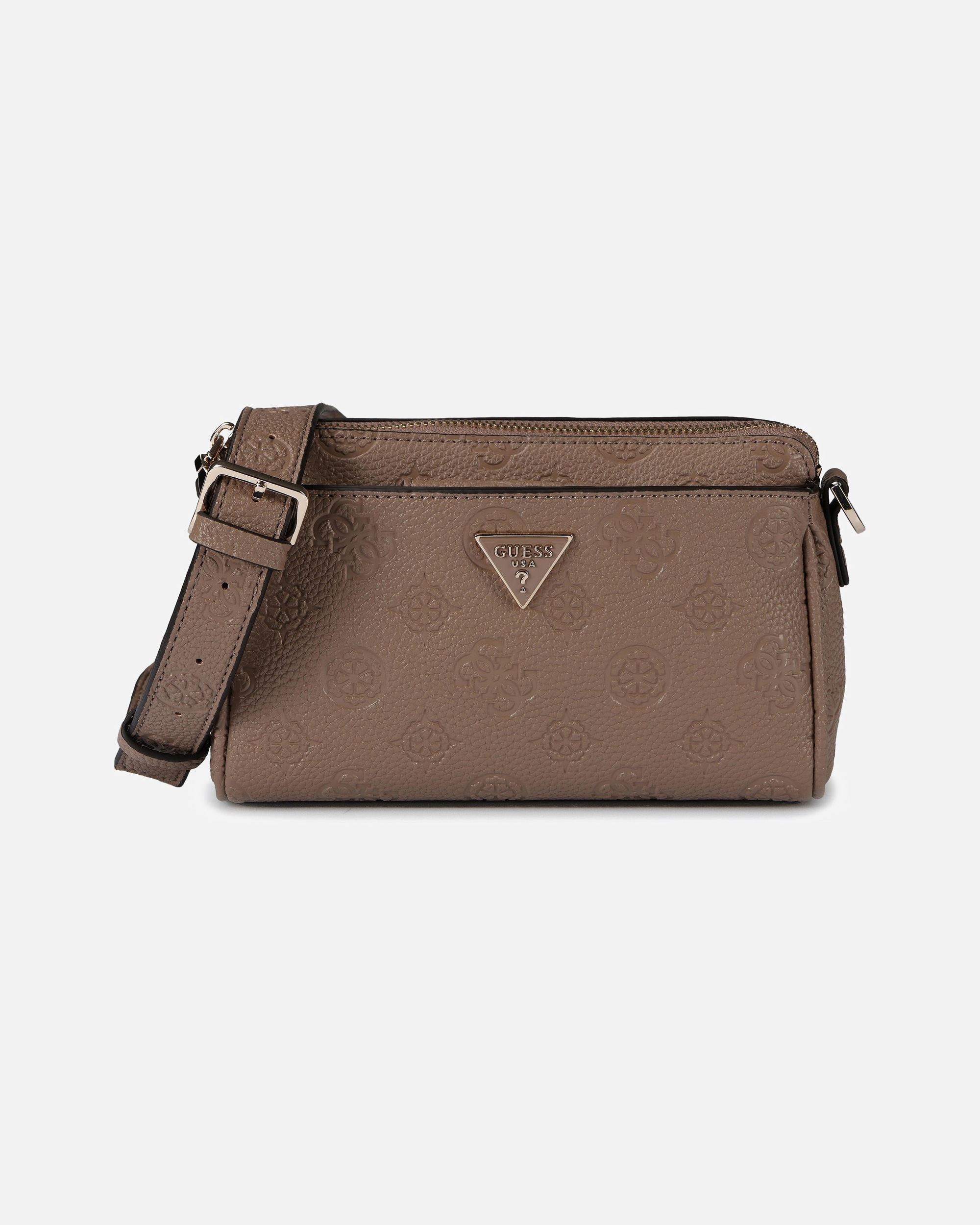 Sac for FemmeGUESSCresidia Sac bandoulièredark taupe logo