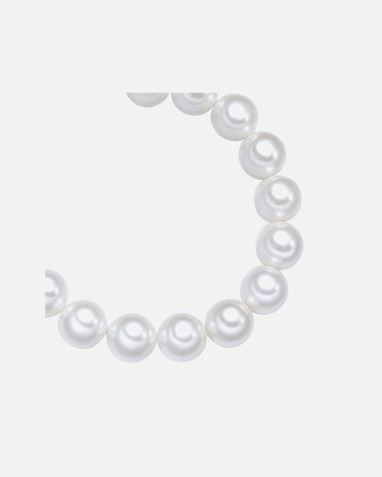 Armband für Weiblich Yokoamii Perlen-Armband aus Metall-Legierung in Silber mit Muschelkernperle 16,0 - 21,0 cm, flexibel einstellbar