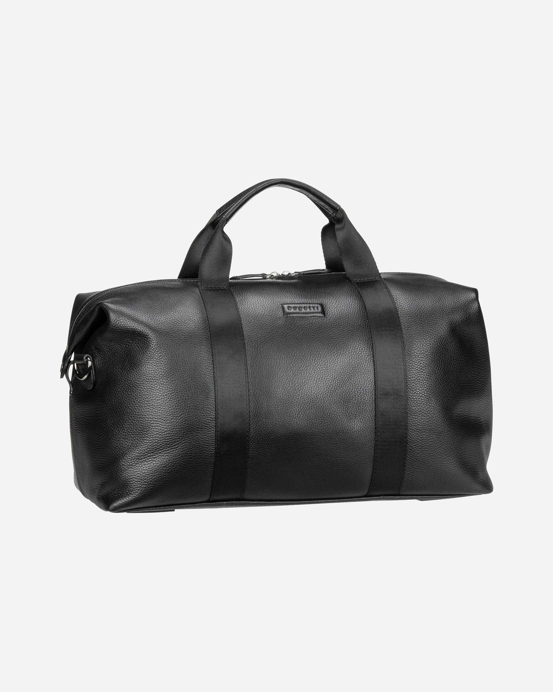 Reisetasche für Weiblich Bugatti Elsa Weekender Reisetasche Leder 53 cm schwarz