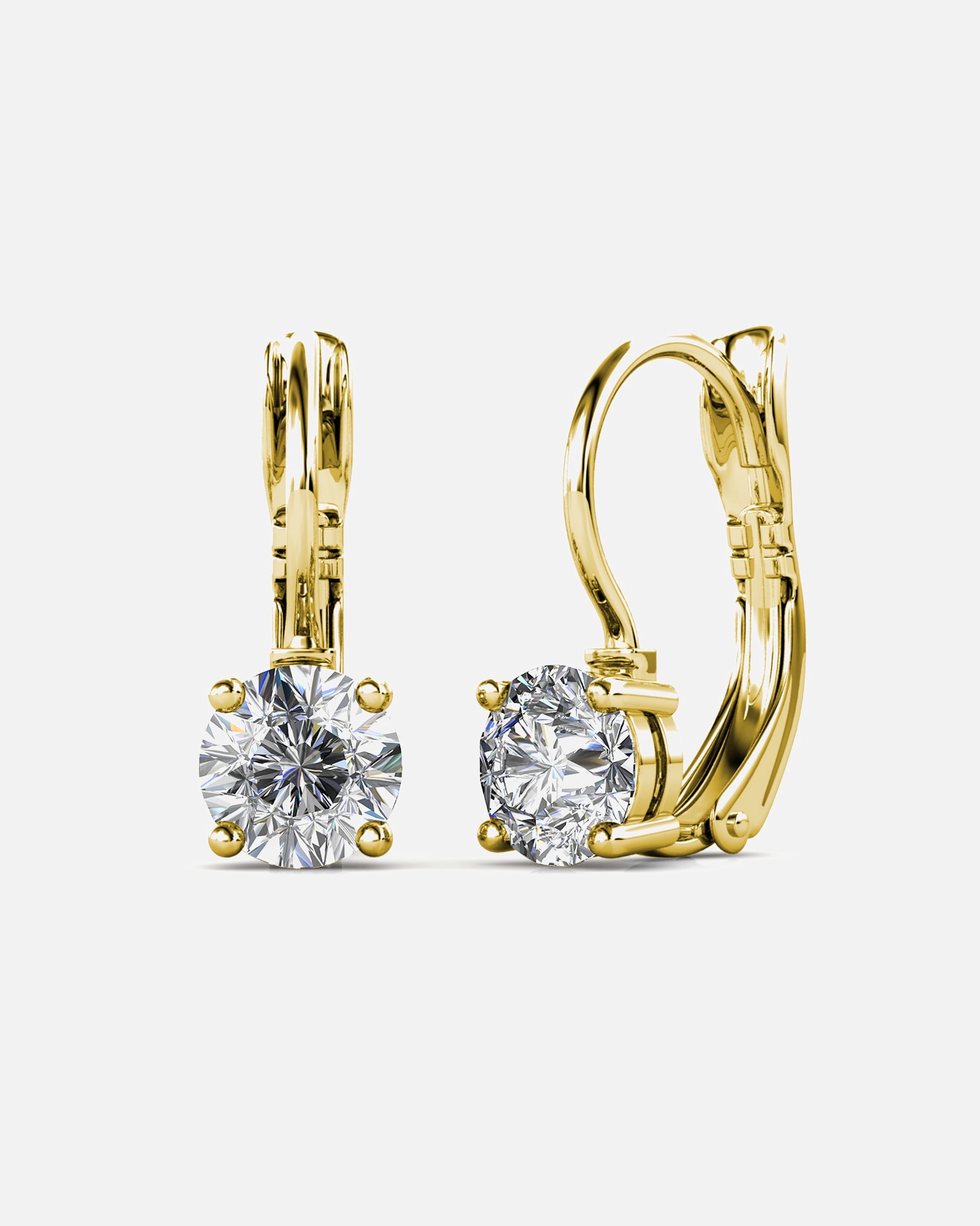 Ohrringe für Weiblich MYC-Paris Runde baumelnde Ohrringe Golden