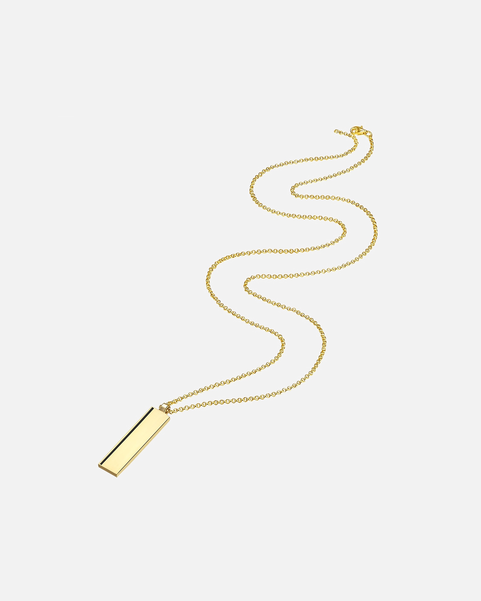 Collier for HommeMännerglanzChaîne en Argent sterling en Or jaune59,0 cm