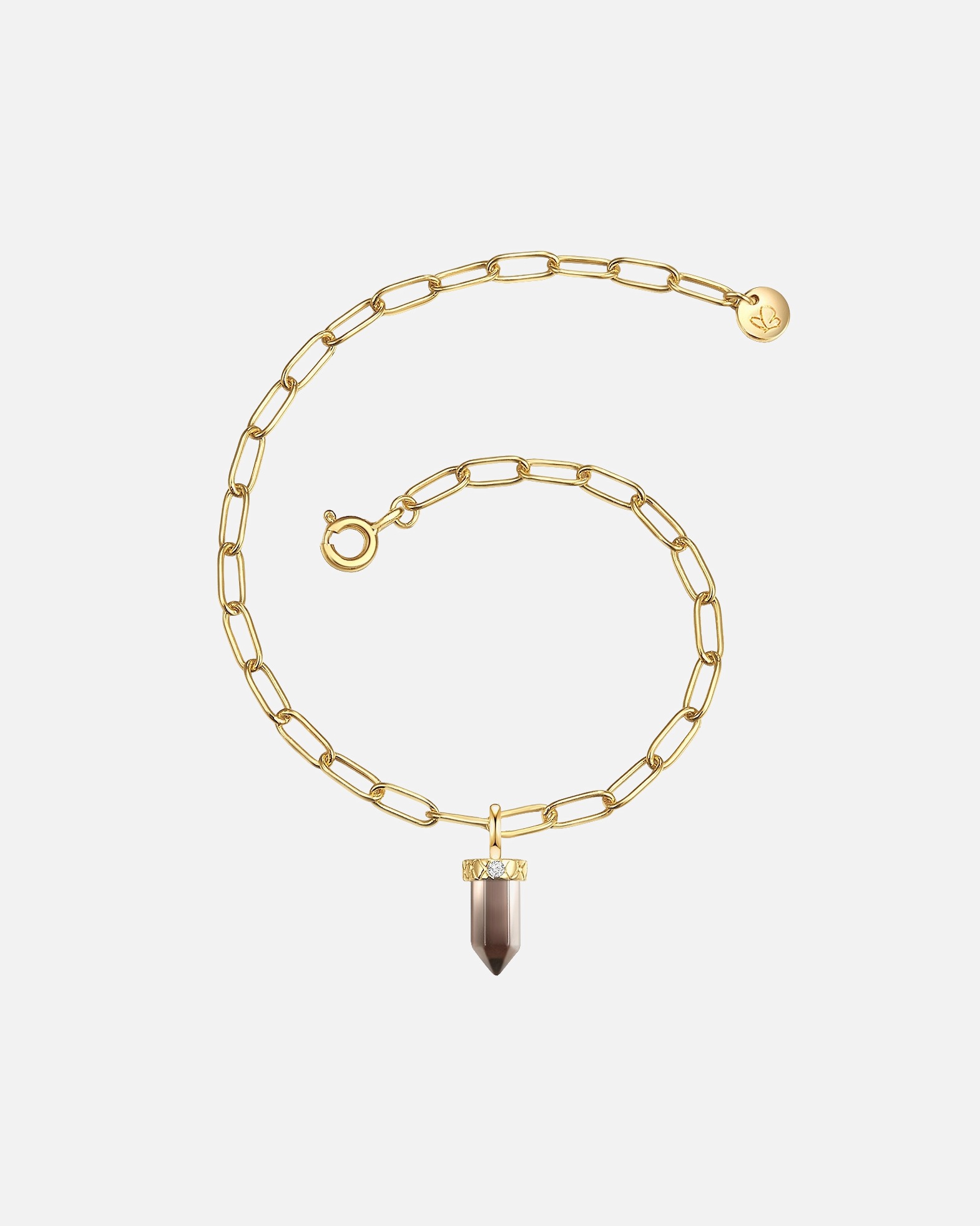 Bracelet for FemmeBracelet en argent Argent sterling Oxyde de zirconium (CZ) en Or jaune18,0 cm, flexibel einstellbar