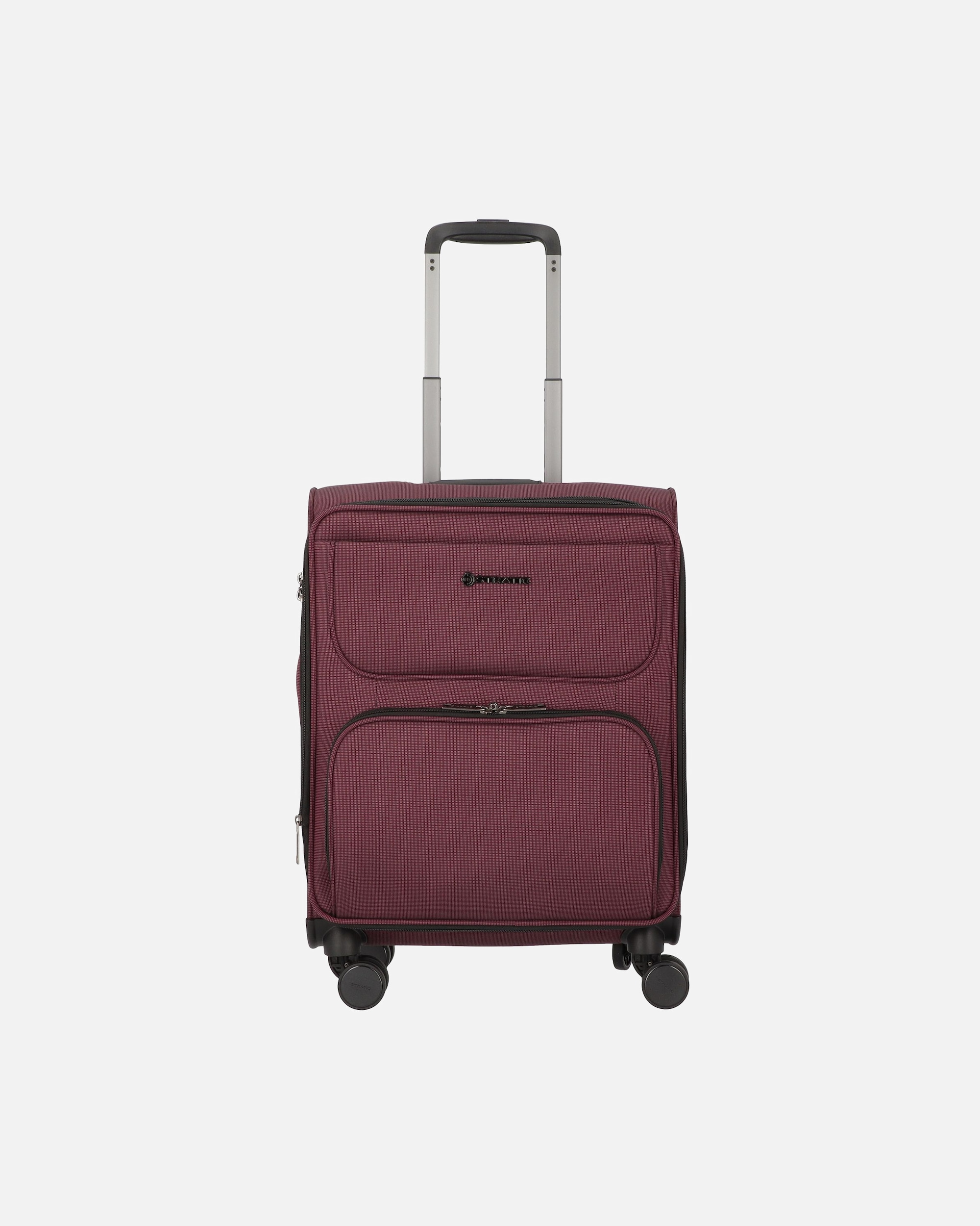 Handgepäckkoffer für Männlich Stratic Bendigo Light Plus 4-Rollen Kabinentrolley 54 cm aubergine