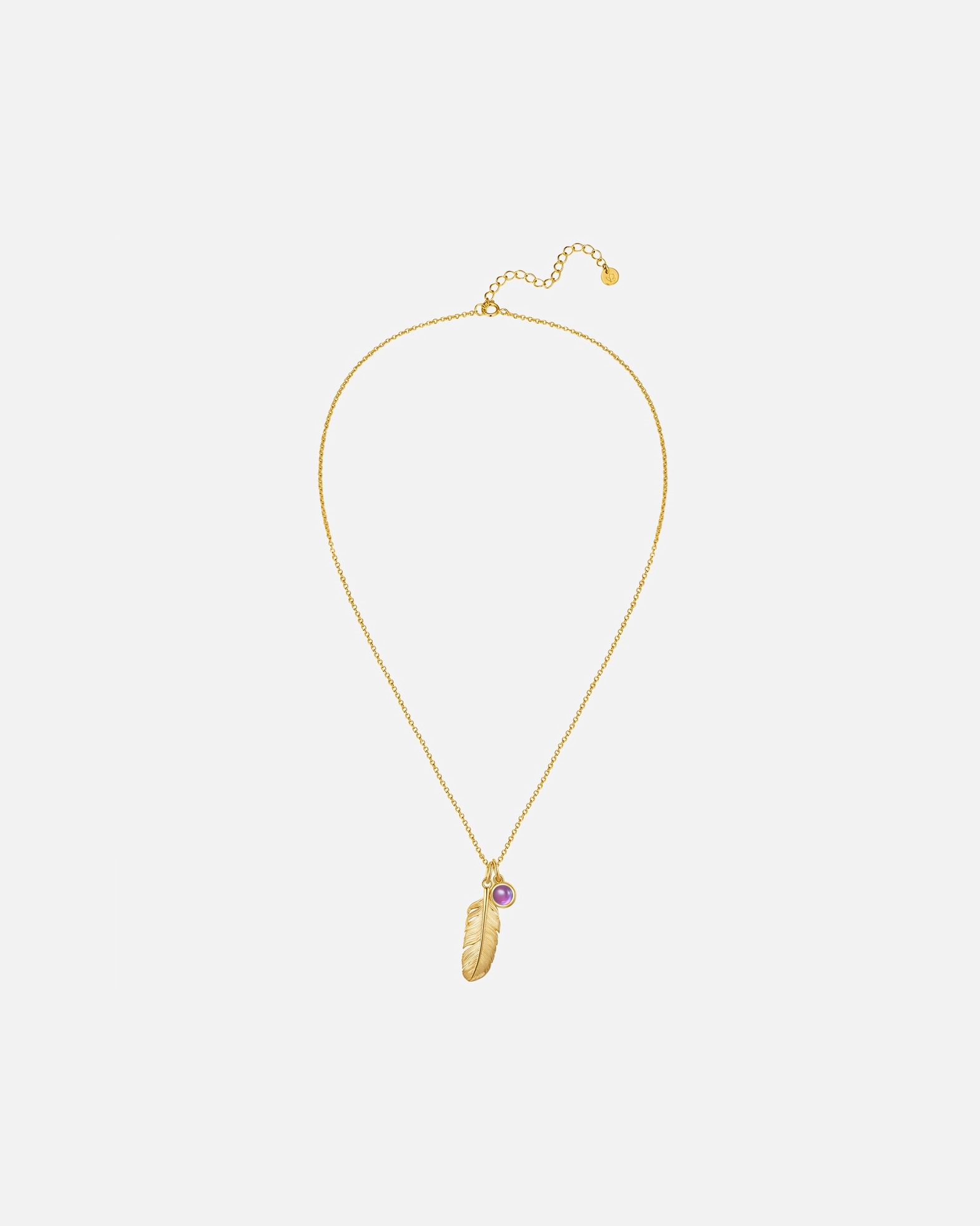 Collier for FemmeGlanzstücke MünchenChaîne Plume en Argent sterling en Or jaune40,0 cm Basiskette + 5,0 cm Verlängerung