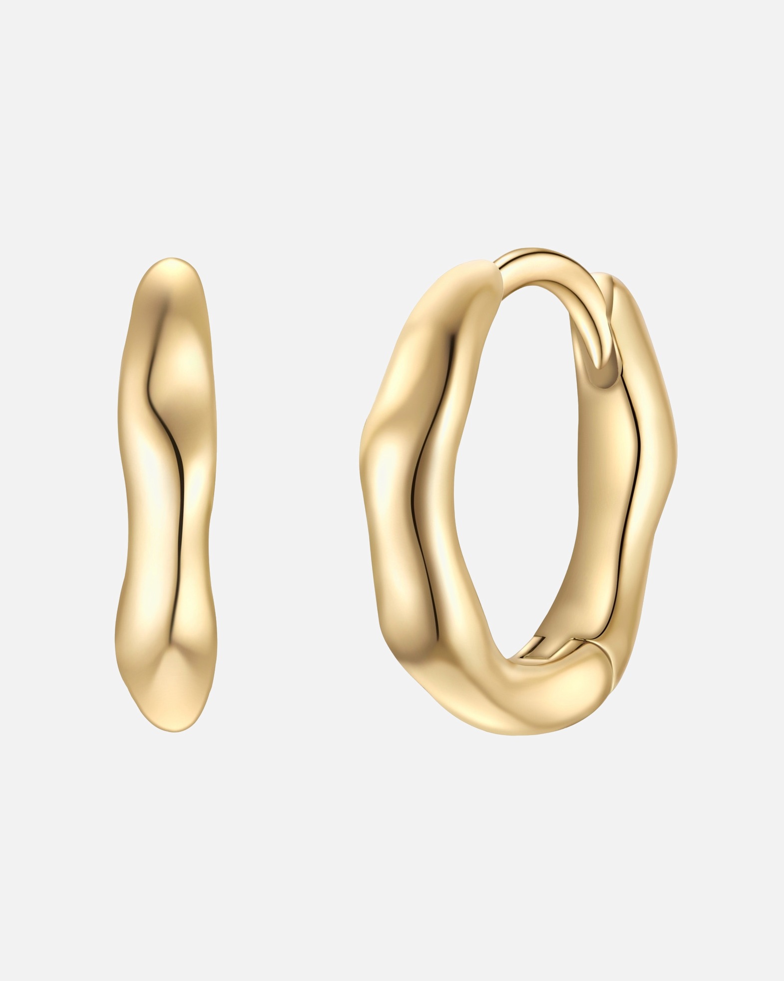 Créoles for FemmeBoucles d´oreilles en Argent sterling en Or jaune11,0 mm