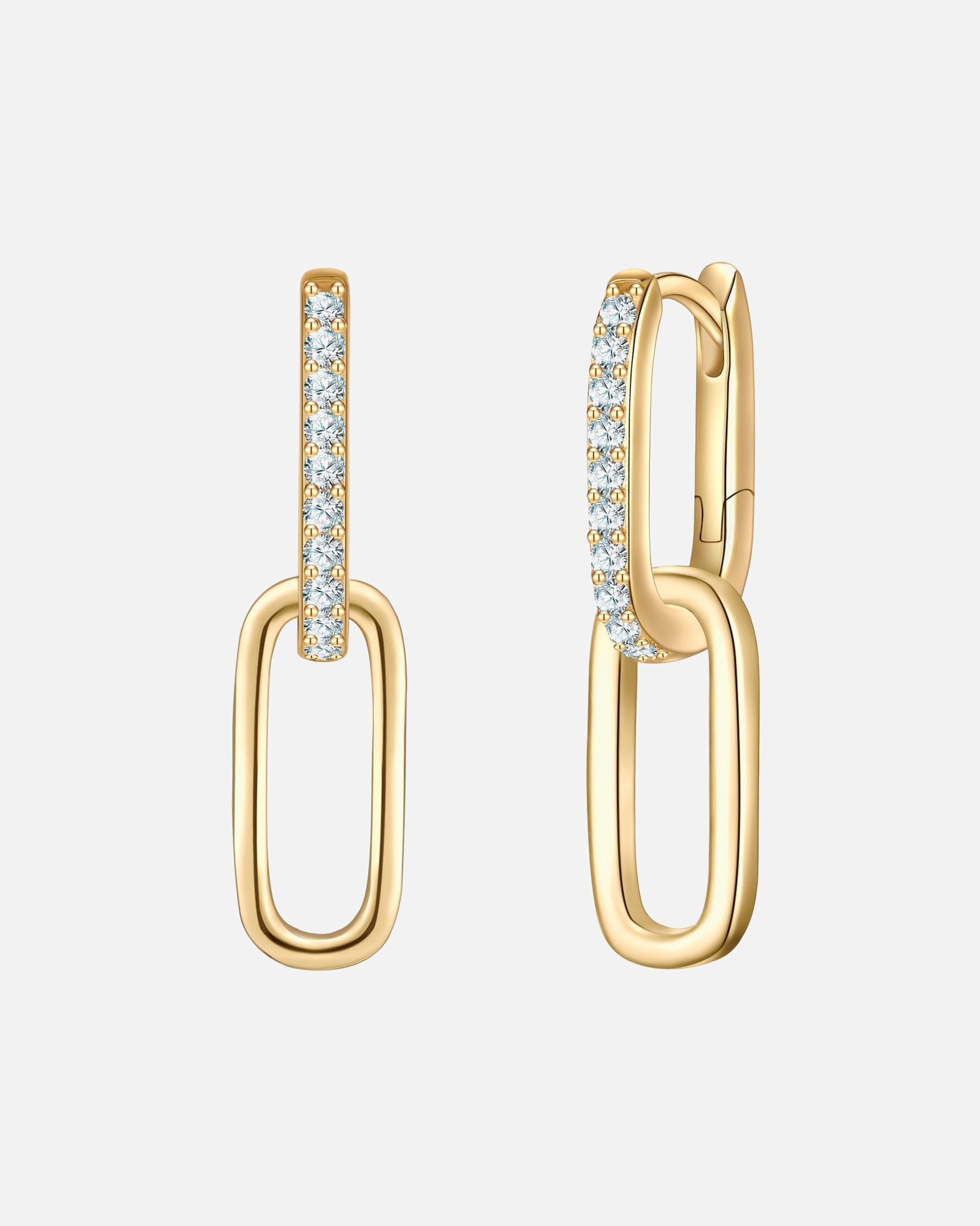 Créoles for FemmeCréoles en Argent Sterling en or jaune avec Zirconium25,1 mm