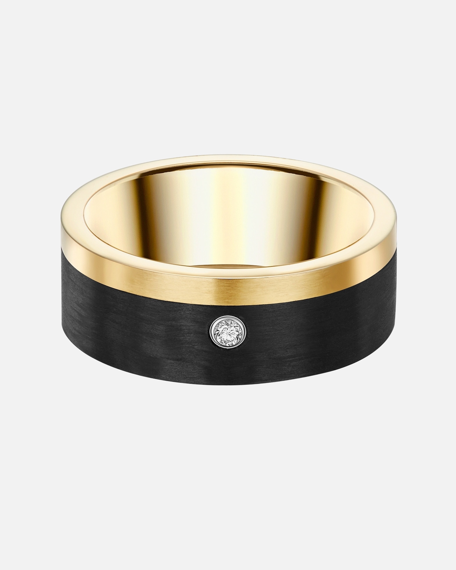 Bague for FemmeTrilaniBague en acier inoxydé Acier inoxydable Oxyde de zirconium (CZ) en Or jaune56