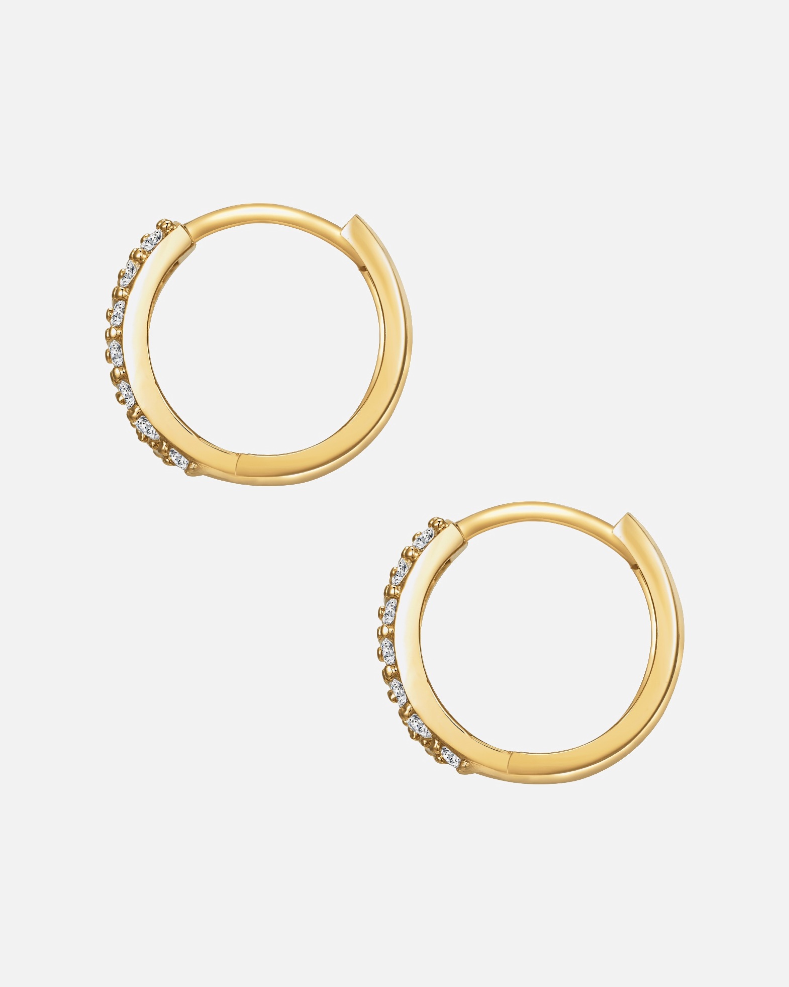 Boucle d'oreilles for FemmeLulu & JanePuces d'oreille tendance Laiton Oxyde de zirconium (CZ) en Or jaune11,9 mm