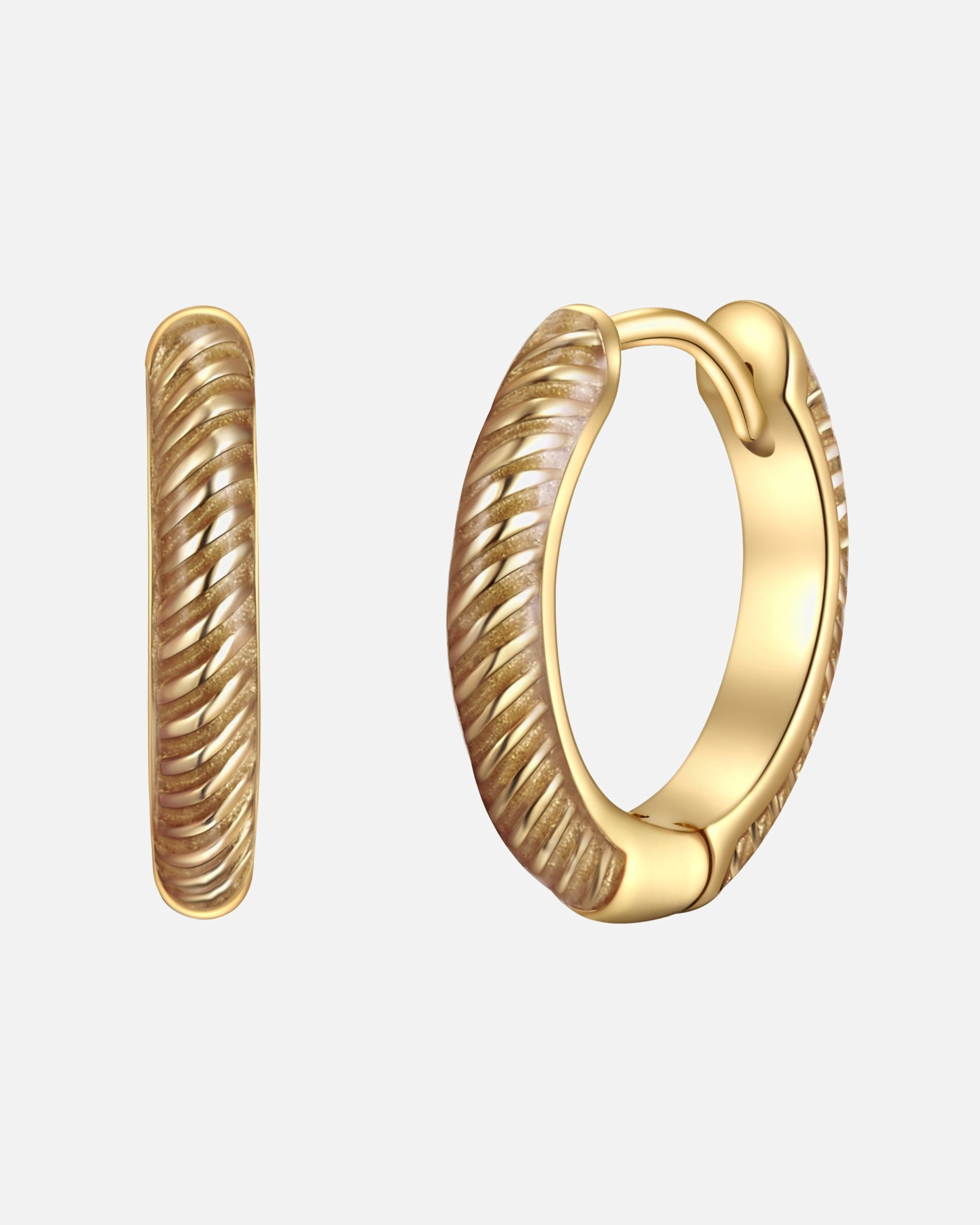 Boucle d'oreilles for FemmeGlanzstücke MünchenCréoles en argent Argent sterling en Or jaune11,4 mm