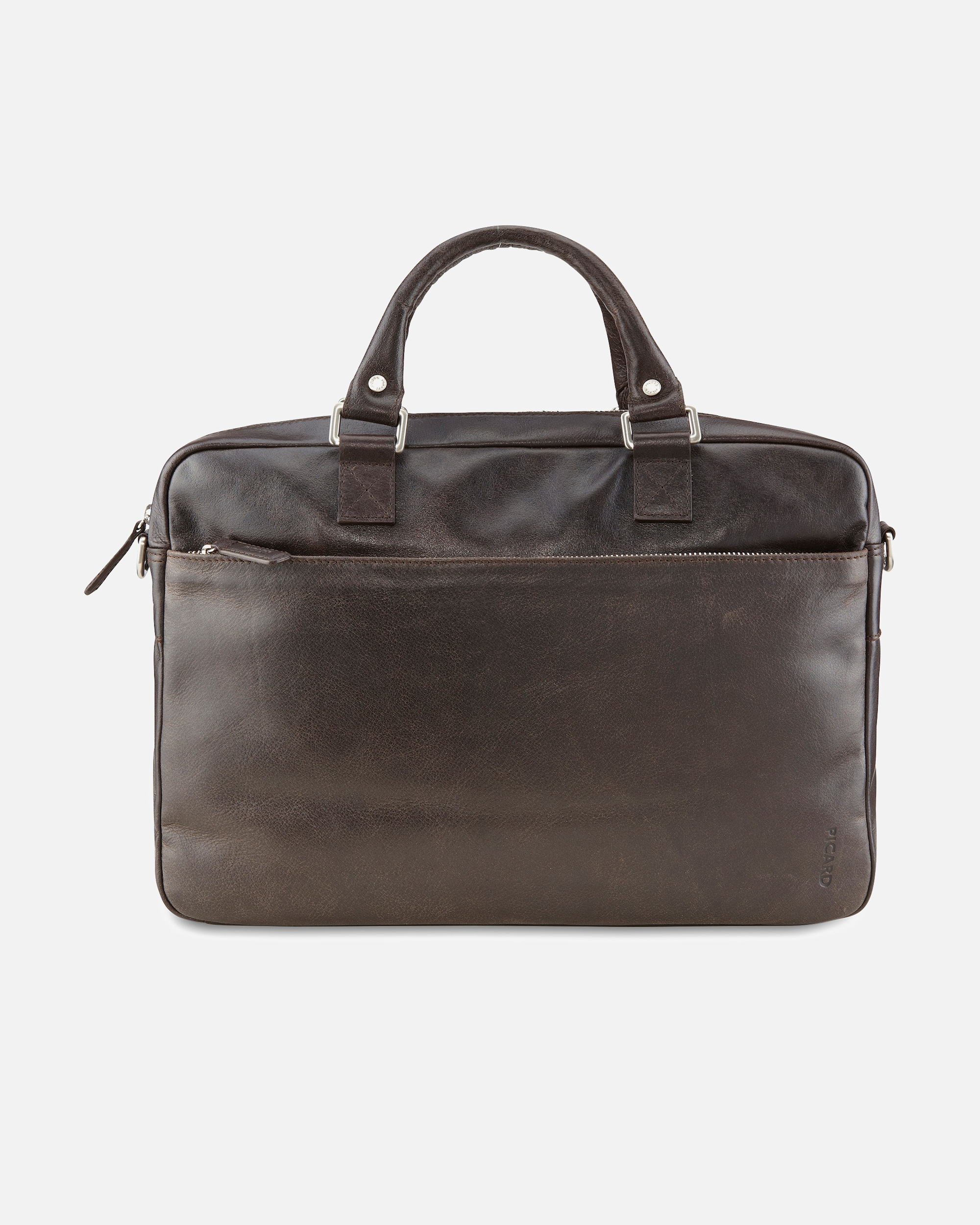 Laptoptasche für Männlich Picard Buddy Aktentasche Leder 39 cm Laptopfach cafe