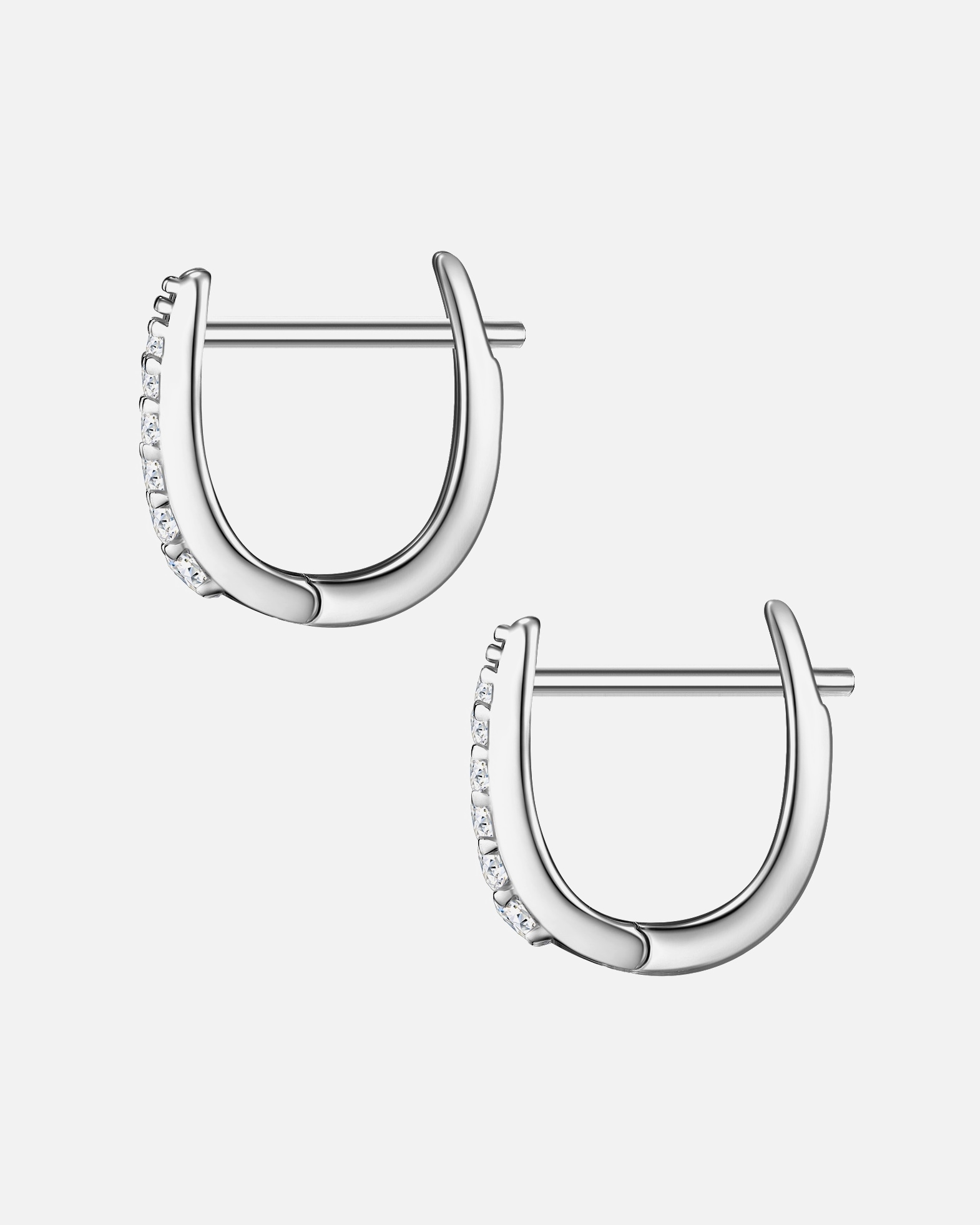 Créoles for FemmeGlanzstücke MünchenCréoles en argent Argent sterling Oxyde de zirconium (CZ) en Or rose10,0 mm