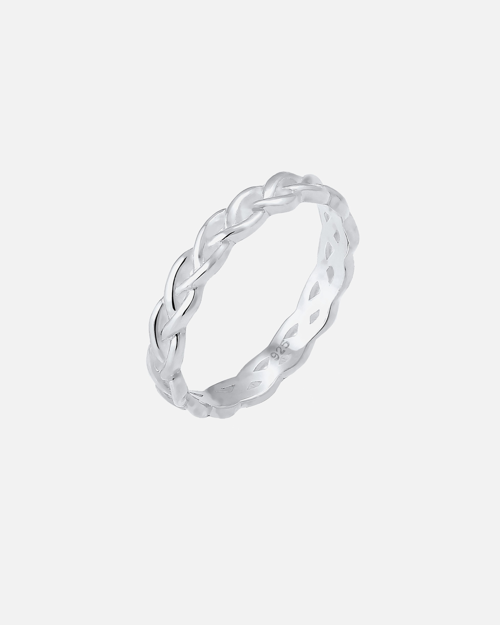 Bague for FemmeElliFemmes Tressé Infini Nœud Tendance en Argent Sterling 92554