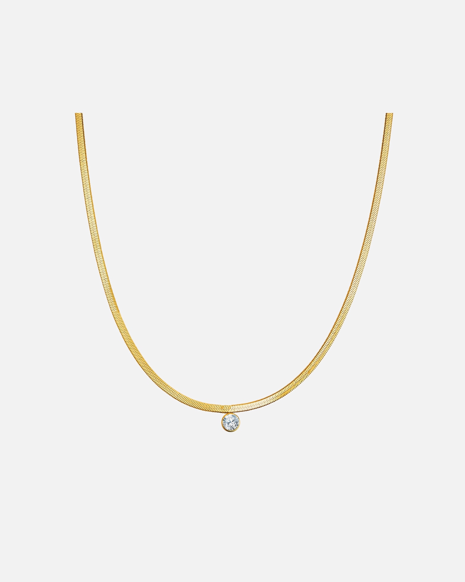Collier for FemmeEASTSIDEChaîne Acier inoxydable Oxyde de zirconium (CZ) en Or jaune40,0 cm Basiskette + 5,0 cm Verlängerung