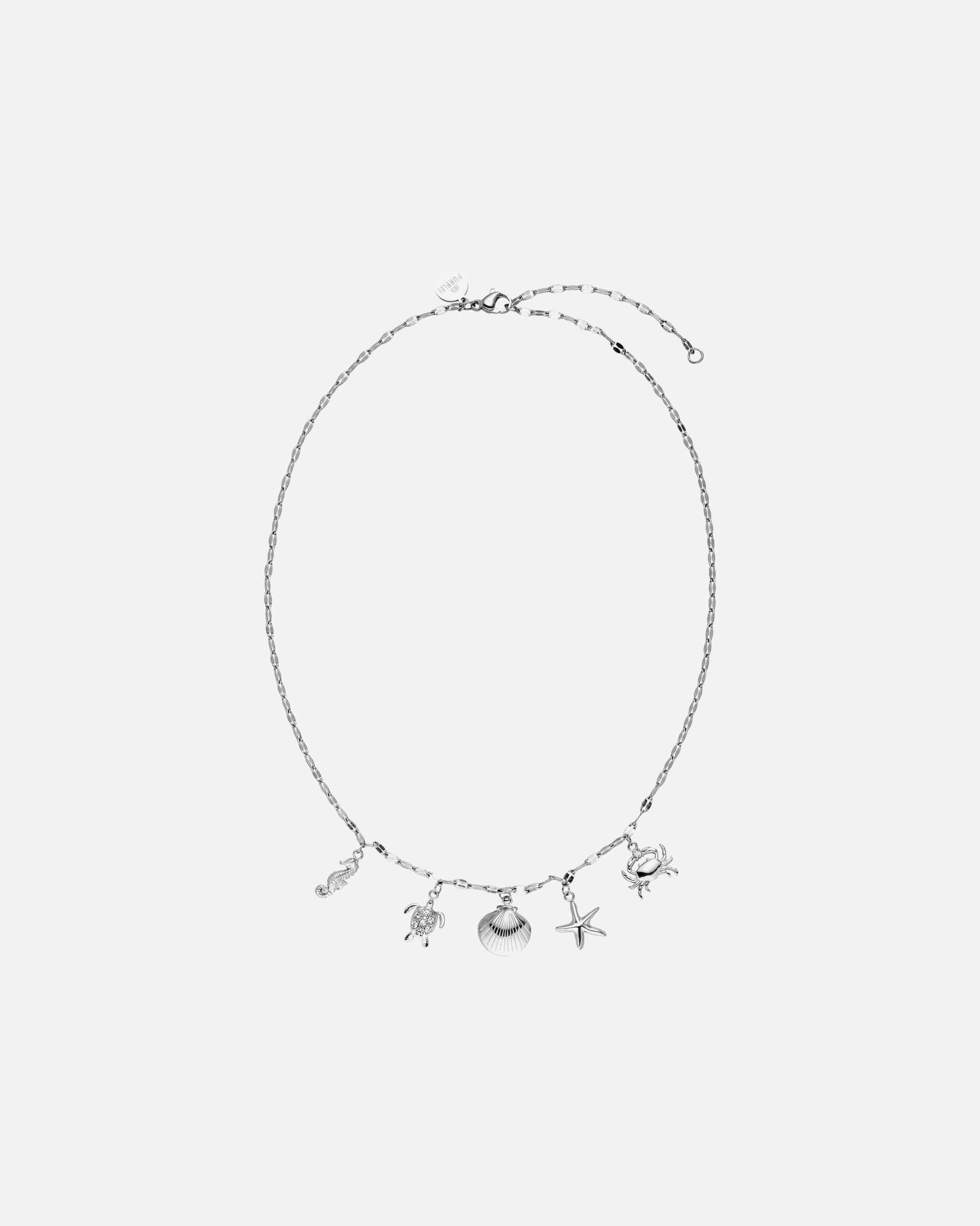Collier for FemmePureleiUnderwater World Collier 100% acier inoxydableArgent
