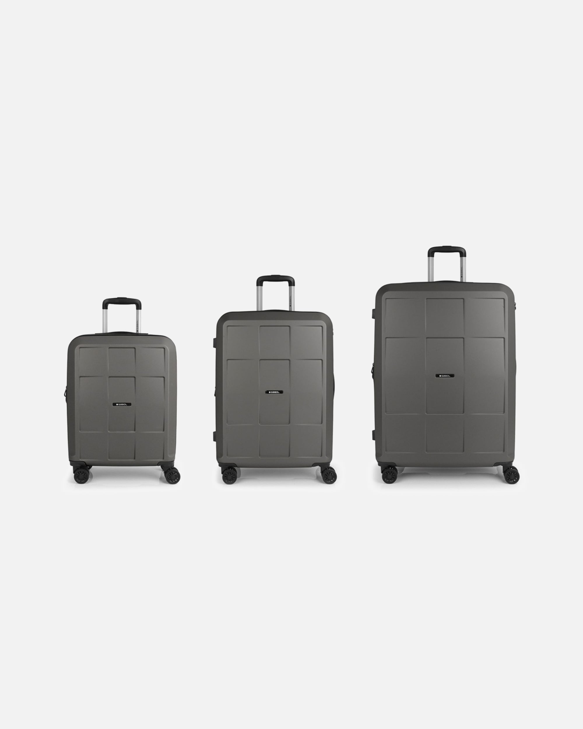 Valise for HommeGabolMontreal 4 roulettes Set de valises 3 pièces avec soufflet d'extensiongris