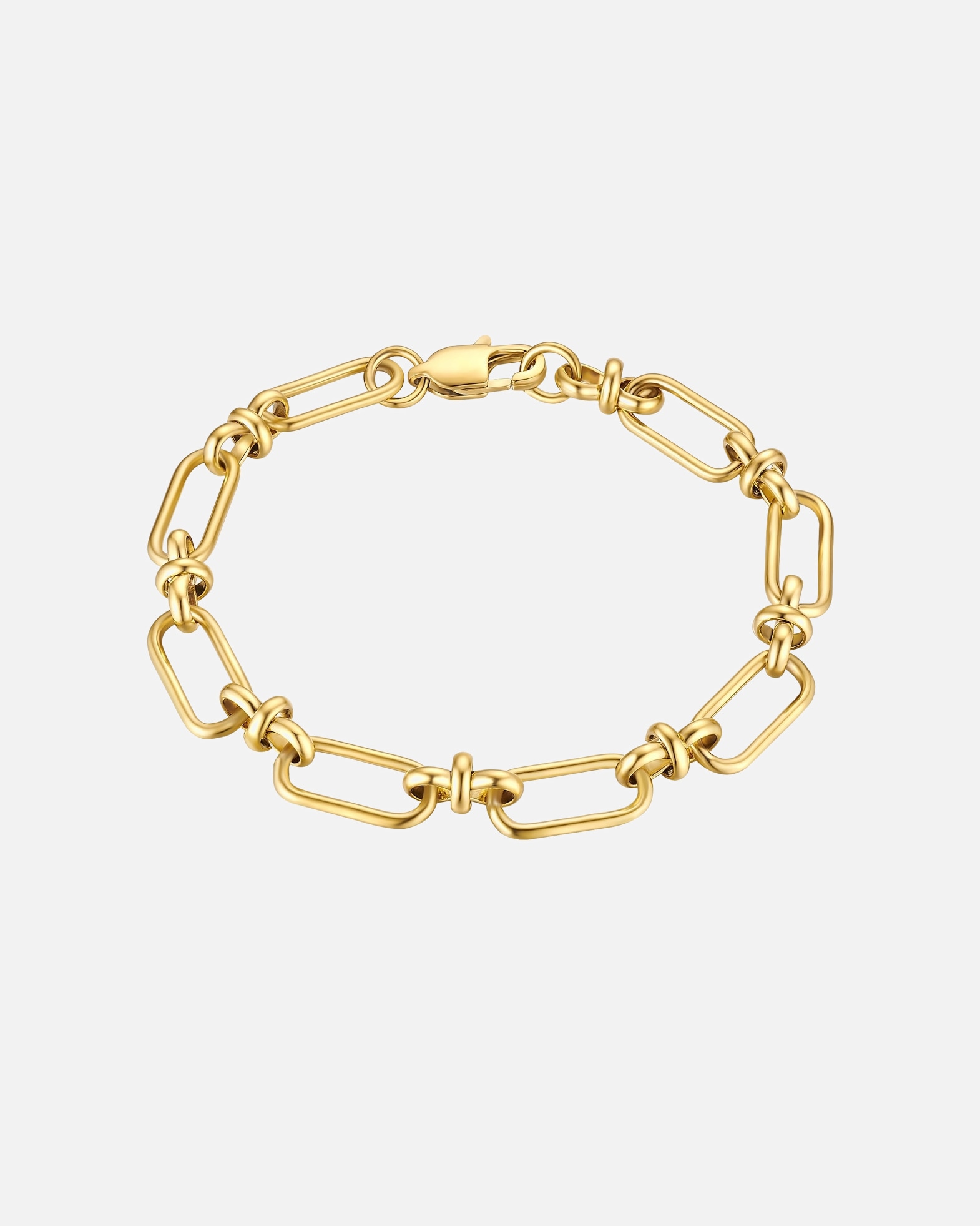 Armband für Männlich True Rebels Armband aus Edelstahl in gelbgold 21 cm