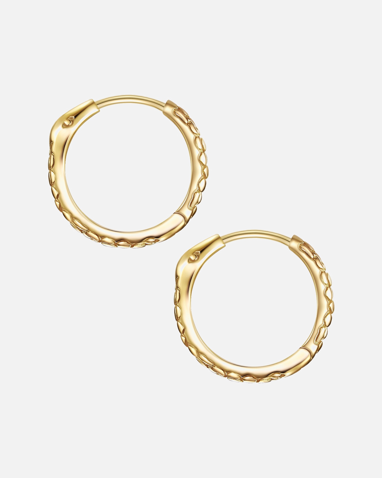 Boucle d'oreilles for FemmeGlanzstücke MünchenCréoles en argent Tête de serpent Argent sterling en Or jaune13,7 mm