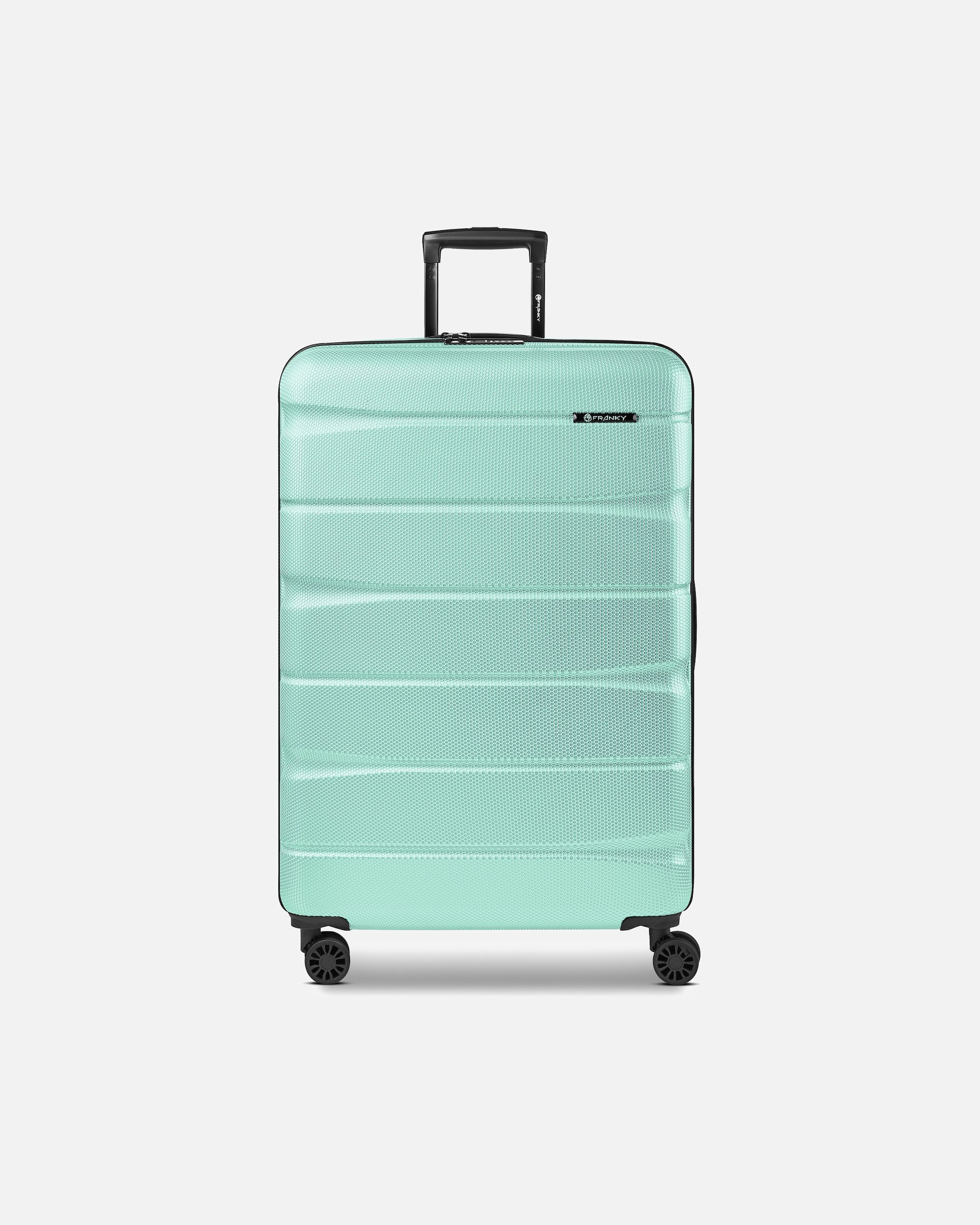 Koffer für Männlich Franky Munich 4.0 4 Rollen Trolley L 76 cm mit Dehnfalte mint shiny