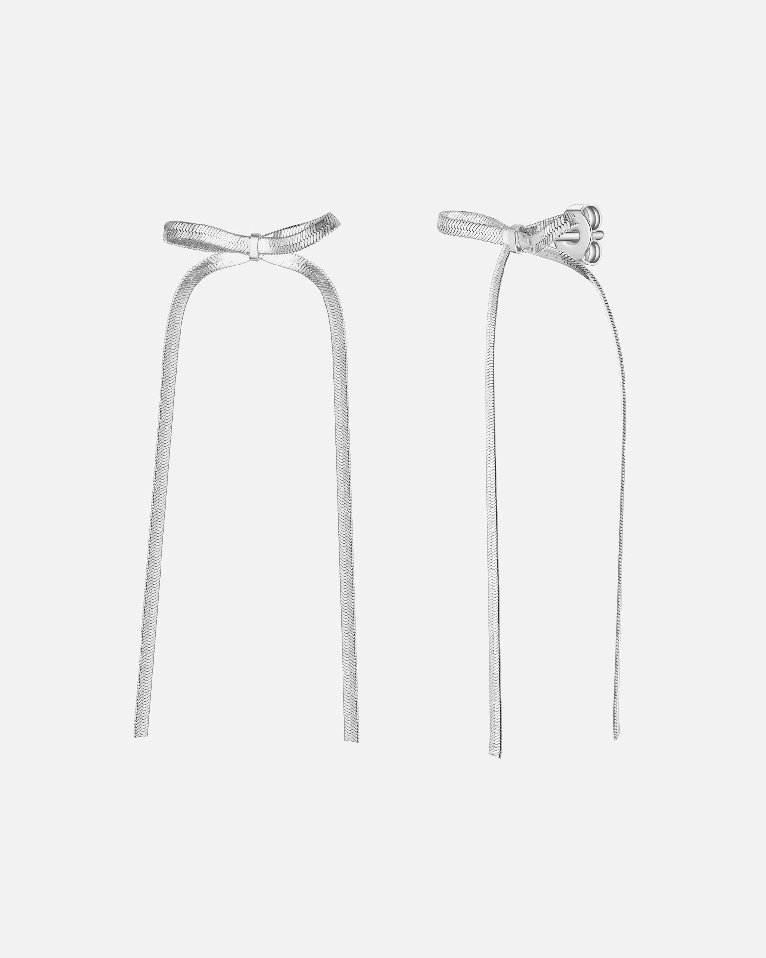 Boucle d'oreilles for FemmeBoucles d'oreilles pendantes nœud en alliage de métal argenté91,0 mm