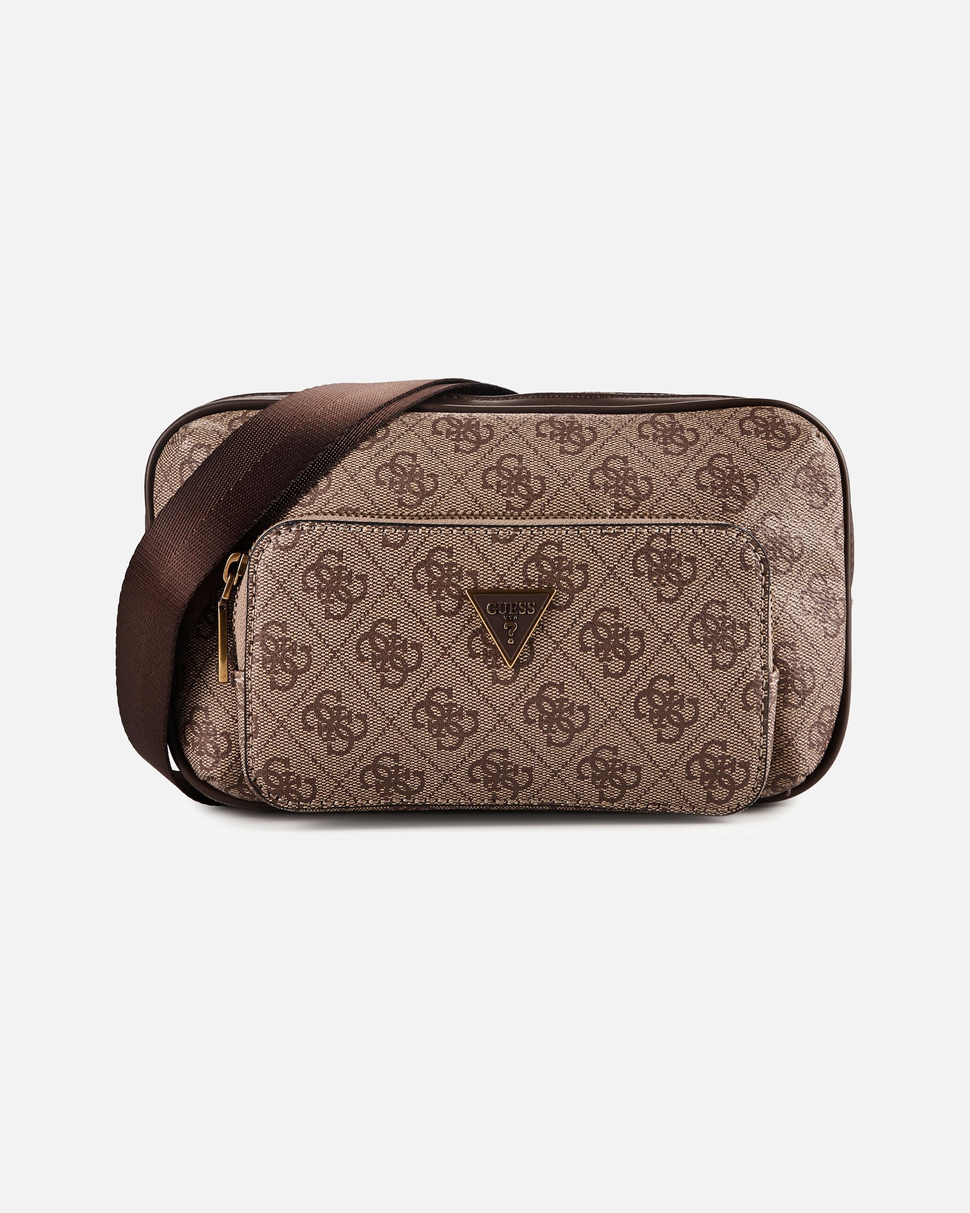 Bauchtasche für Männlich Guess Milano Gürteltasche beige-brown